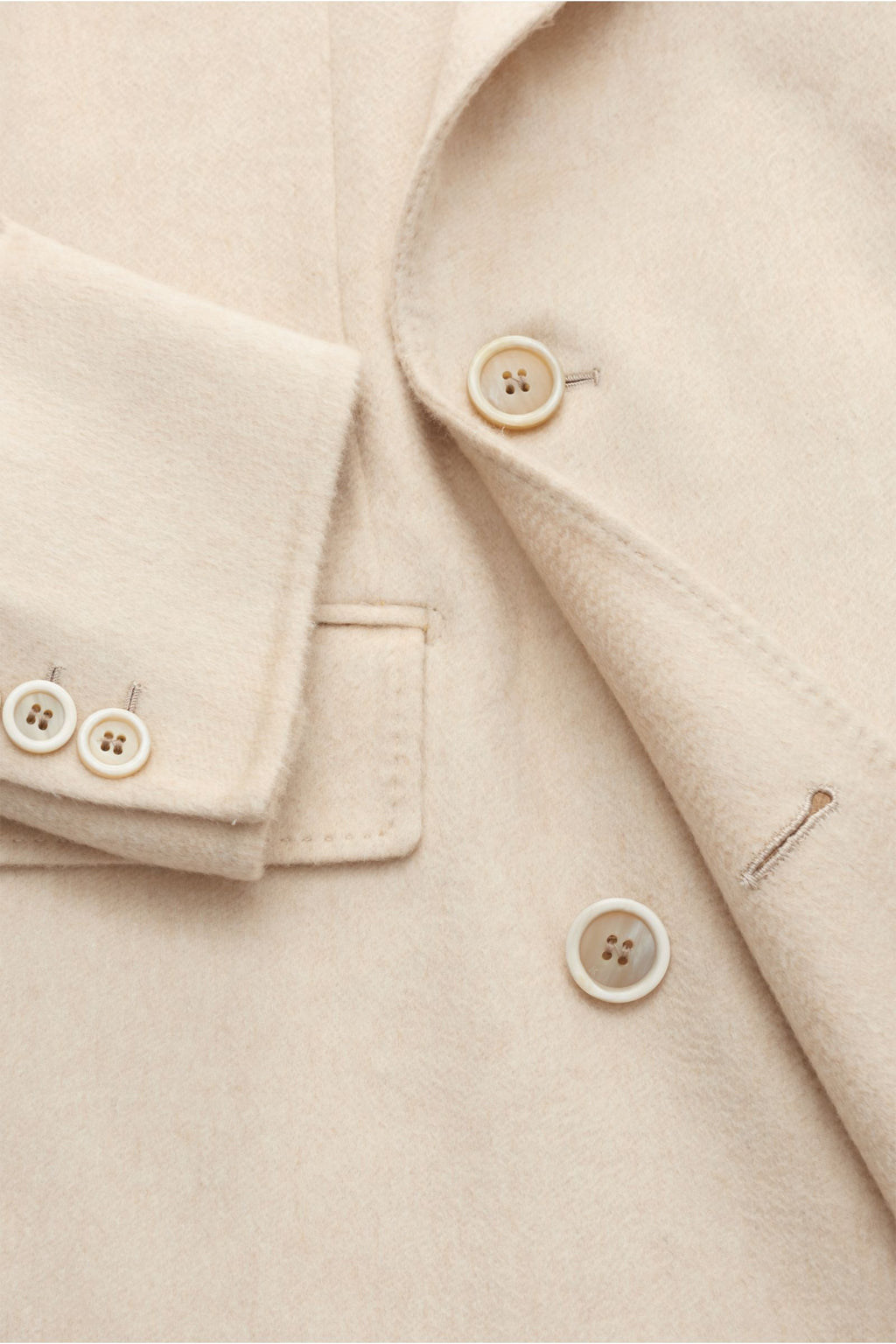 Brioni Cashmere coat 'Salomone' - cream