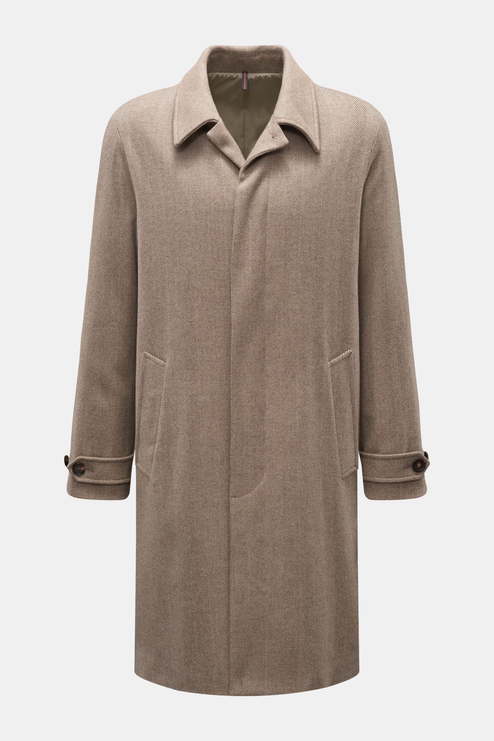 Montedoro Car coat - beige patterned