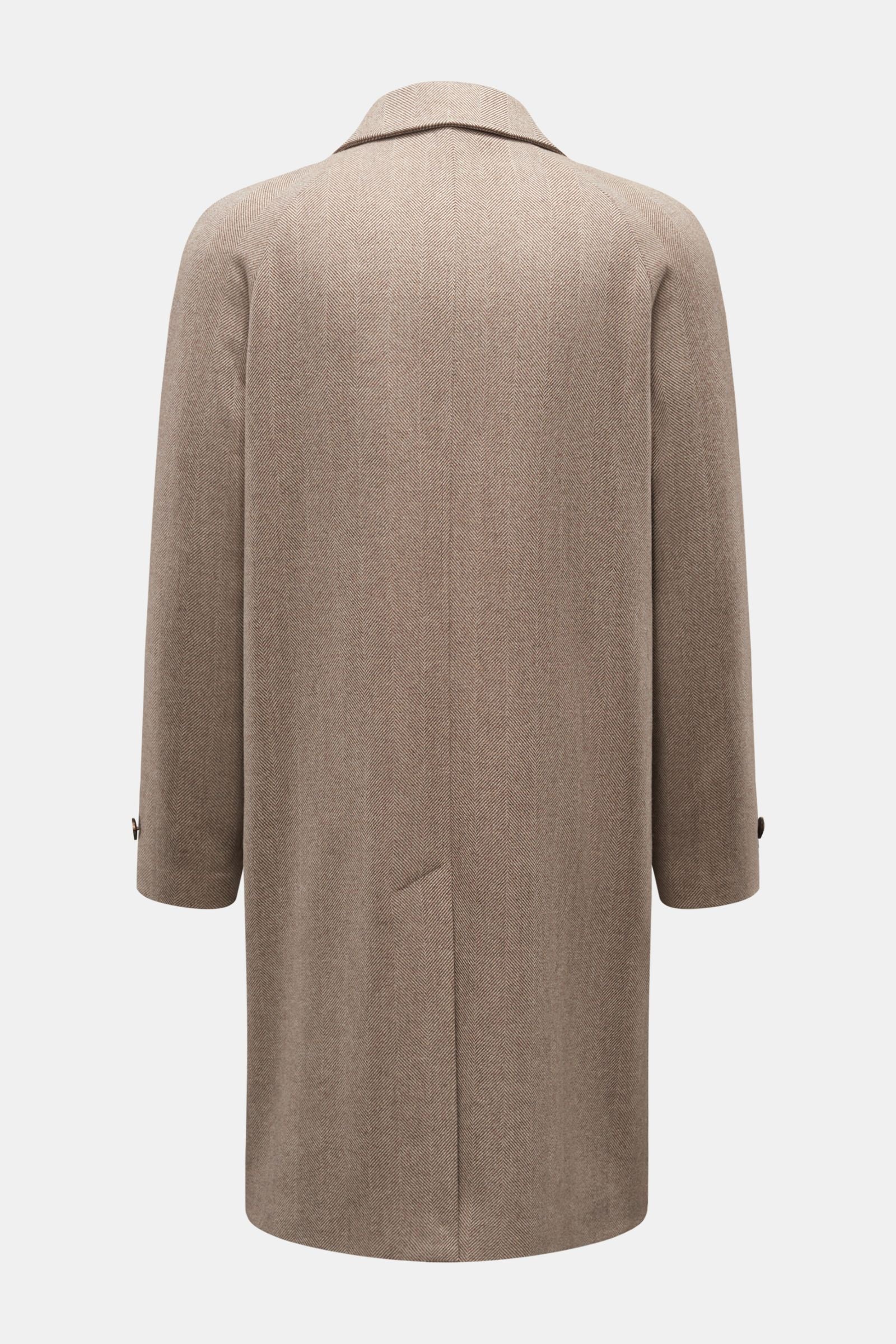 Montedoro Car coat - beige patterned