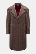 Brunello Cucinelli Coat - grey brown patterned