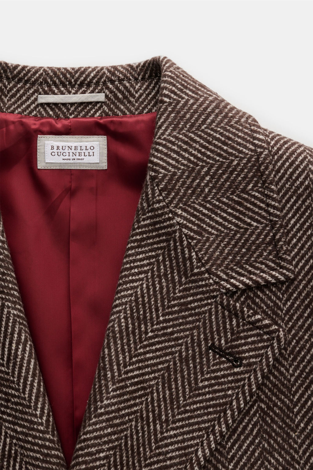 Brunello Cucinelli Coat - grey brown patterned