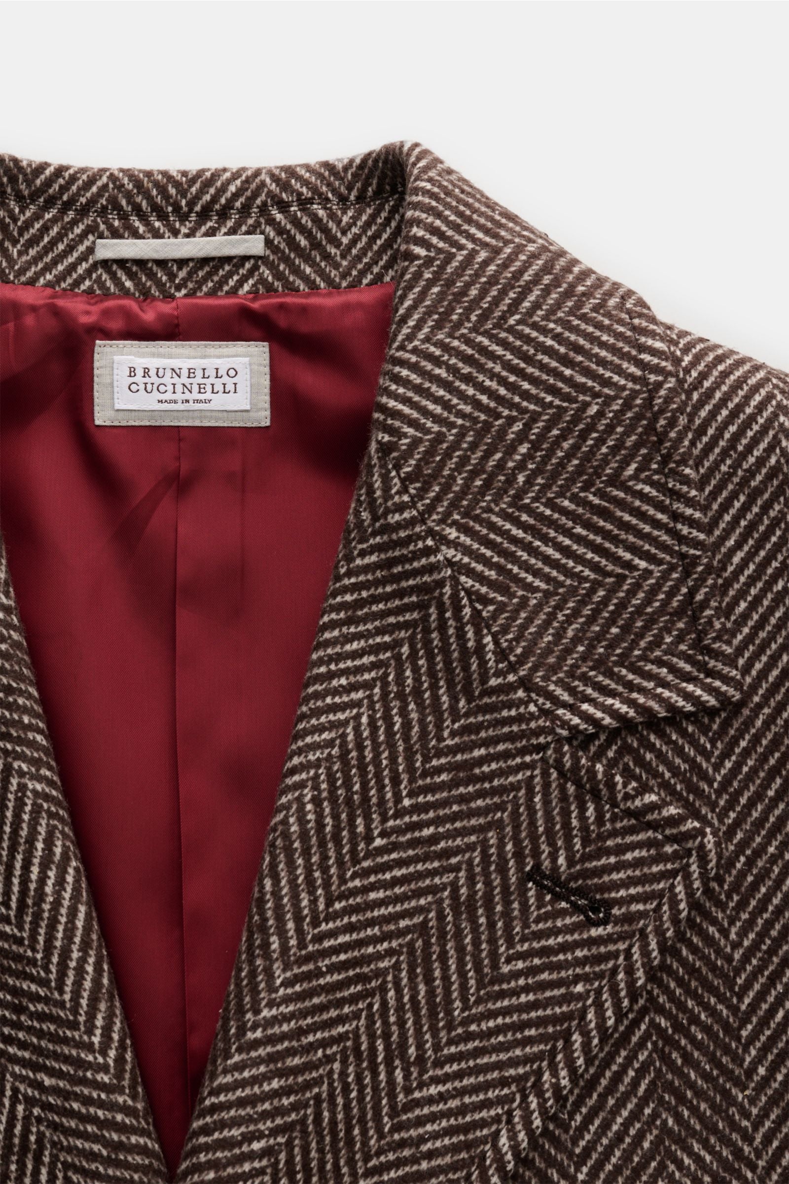 Brunello Cucinelli Coat - grey brown patterned
