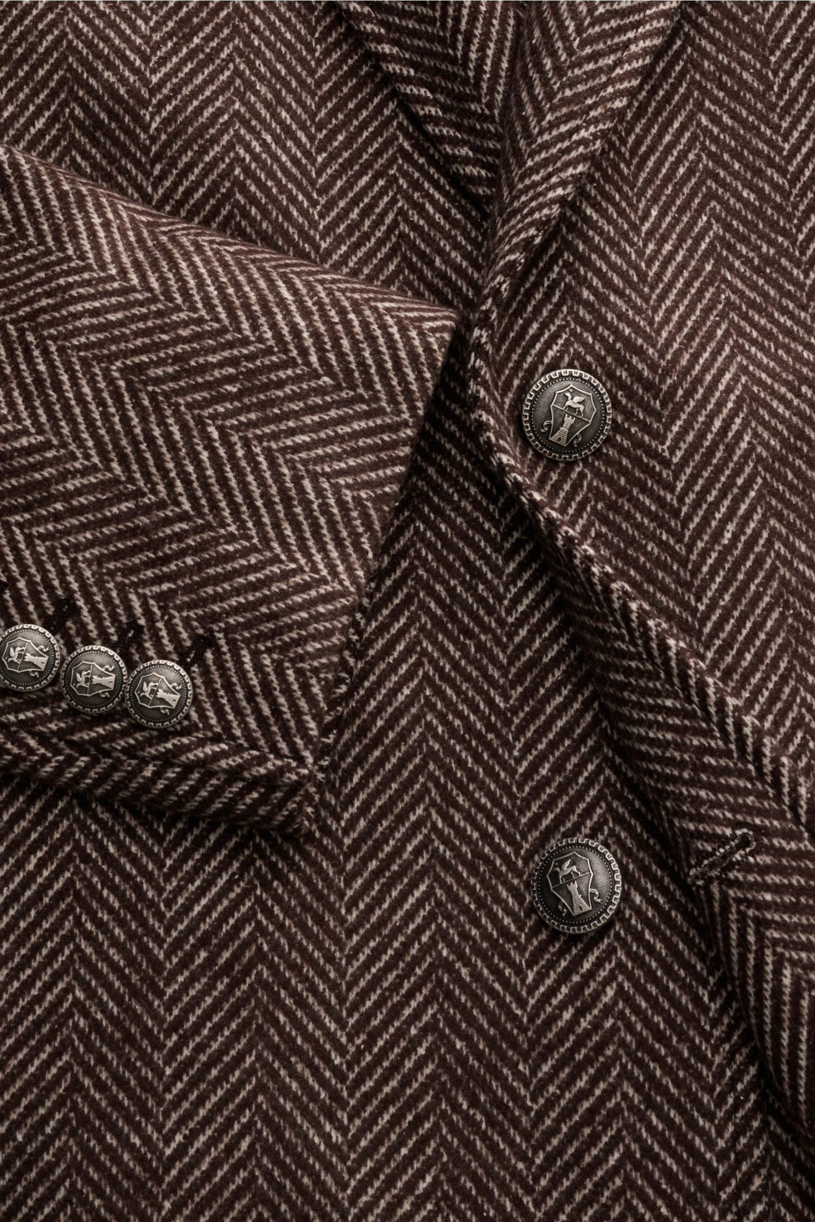 Brunello Cucinelli Coat - grey brown patterned