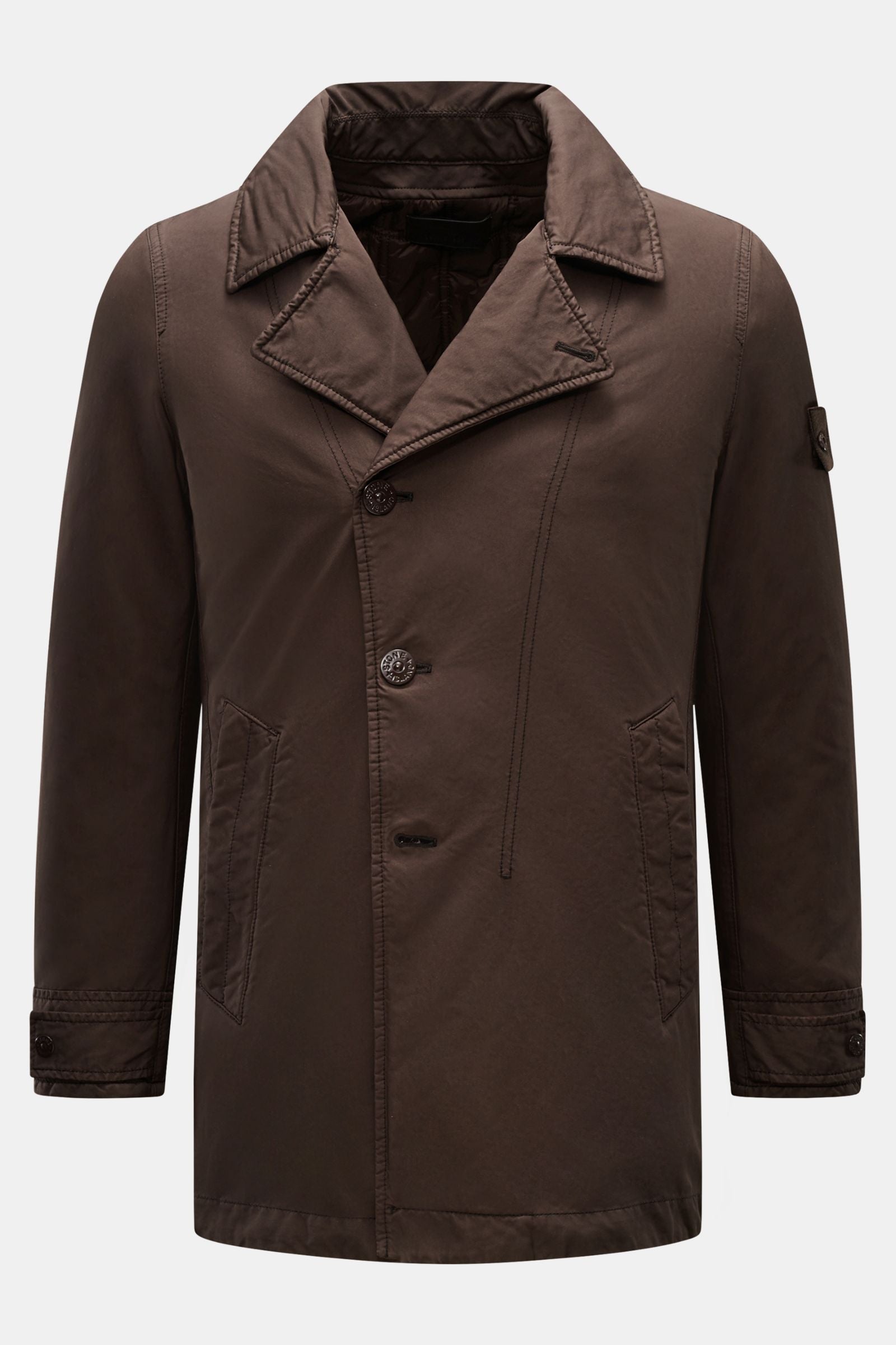 Stone Island Jacket 'David-TC Ghost Piece' - Dark brown