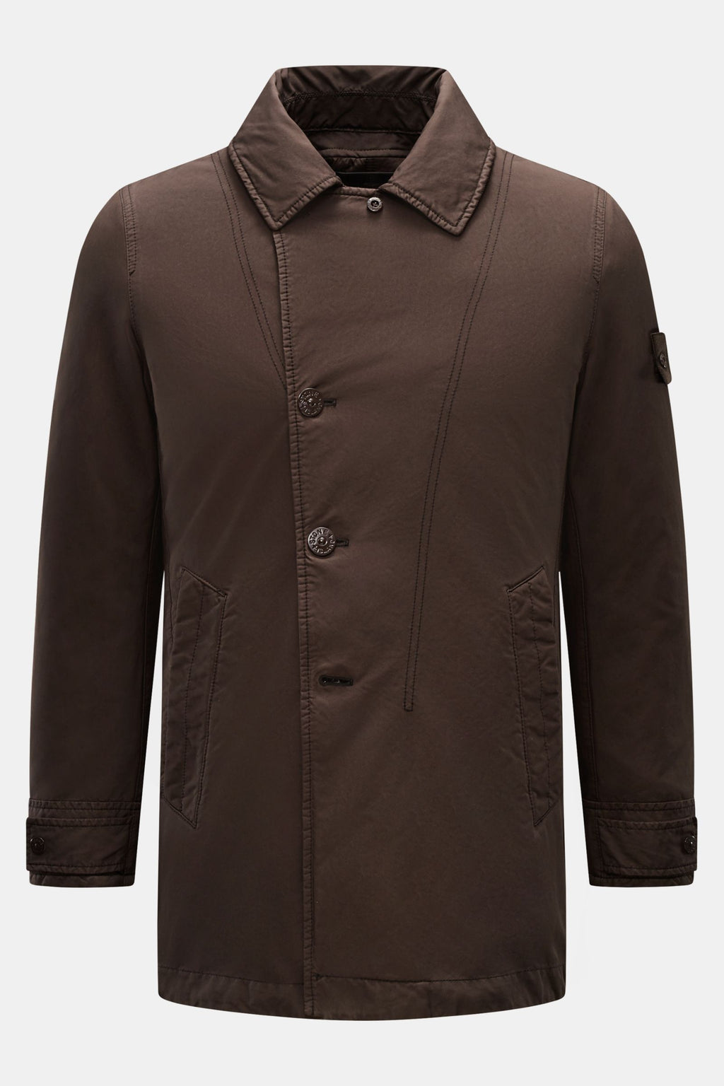 Stone Island Jacket 'David-TC Ghost Piece' - Dark brown