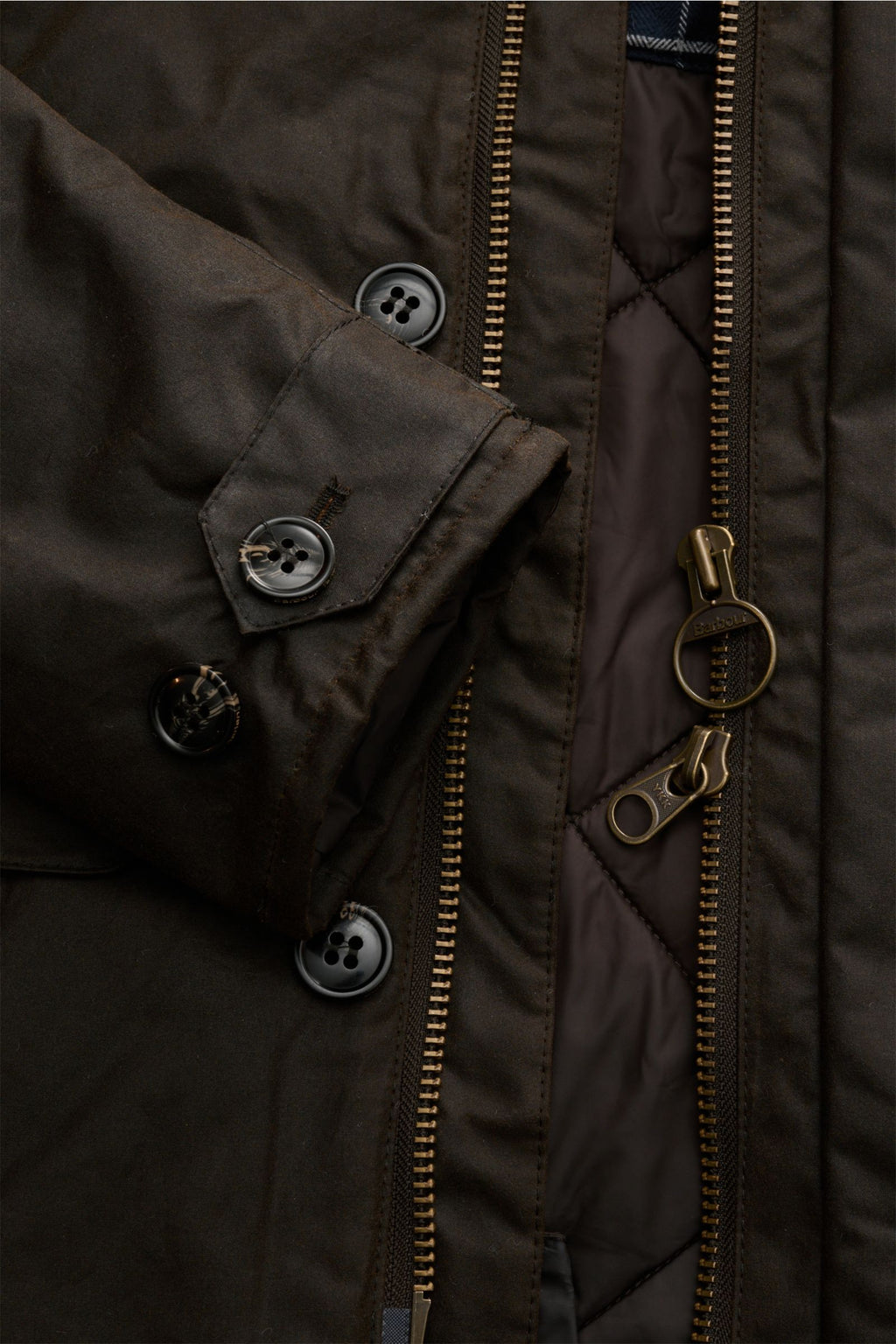 Barbour Waxed parka 'Beaudale' - khaki