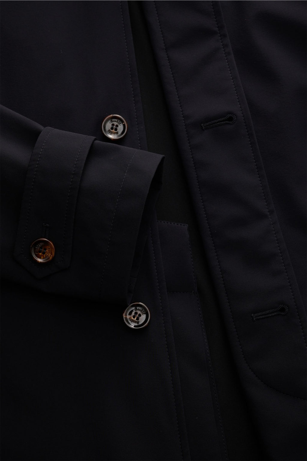 Moorer 'Vittor' short coat - dark navy
