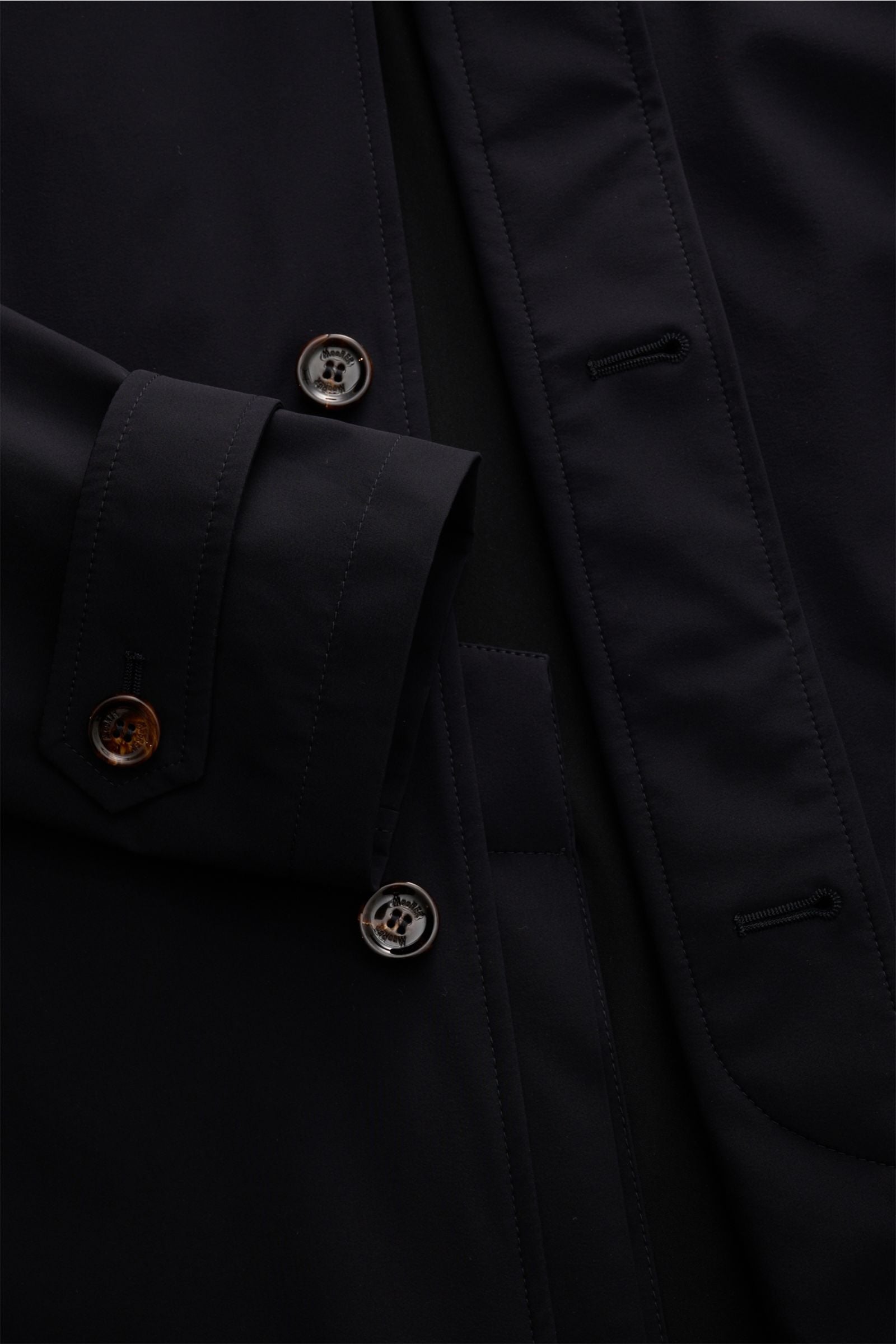 Moorer 'Vittor' short coat - dark navy