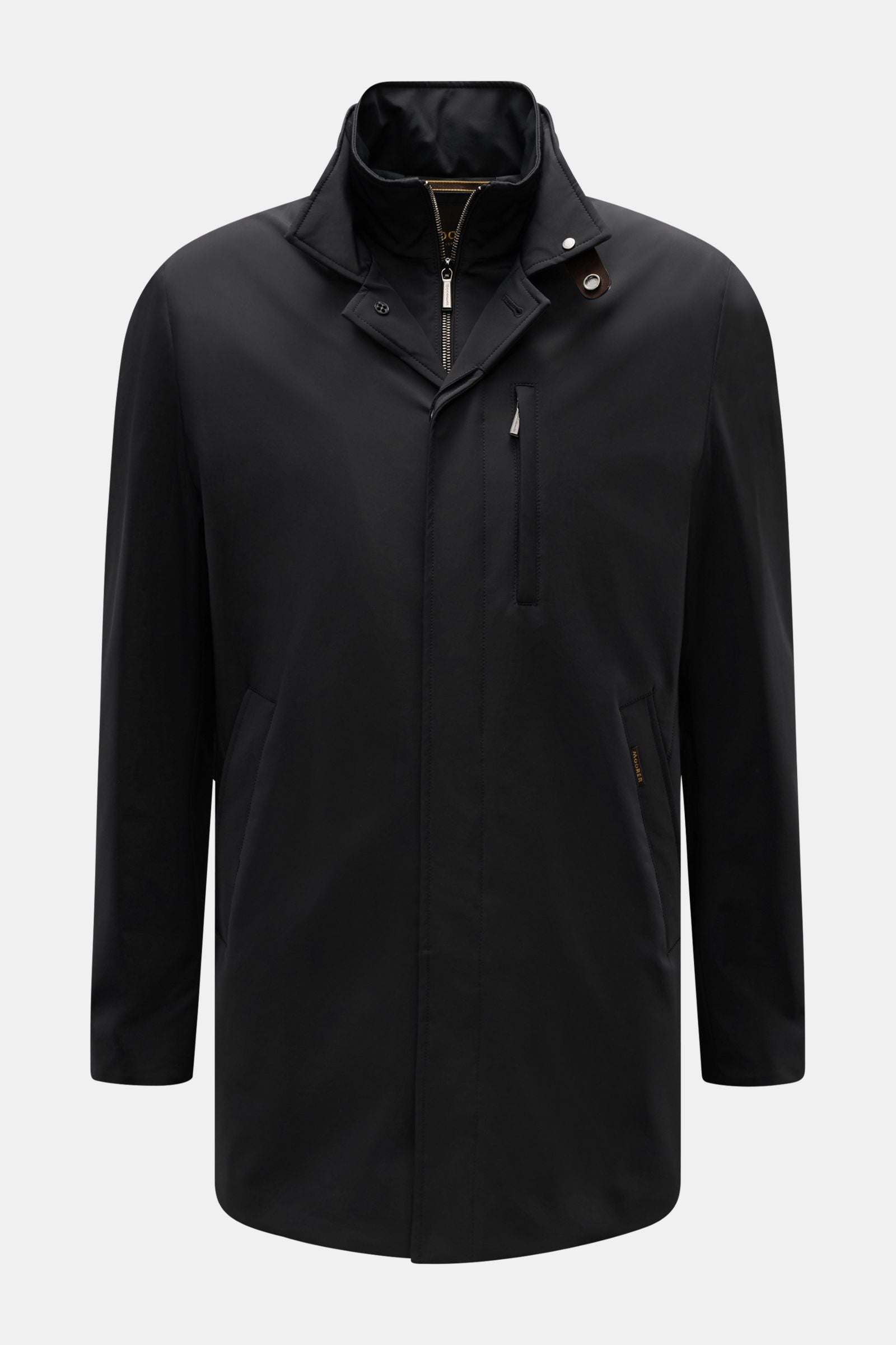 Moorer Short coat 'Edgar' - black