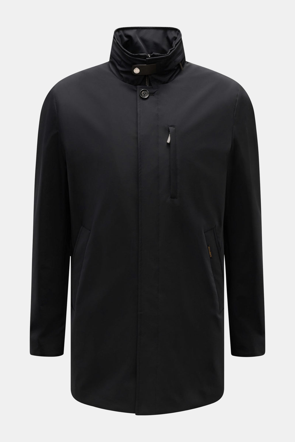 Moorer Short coat 'Edgar' - black