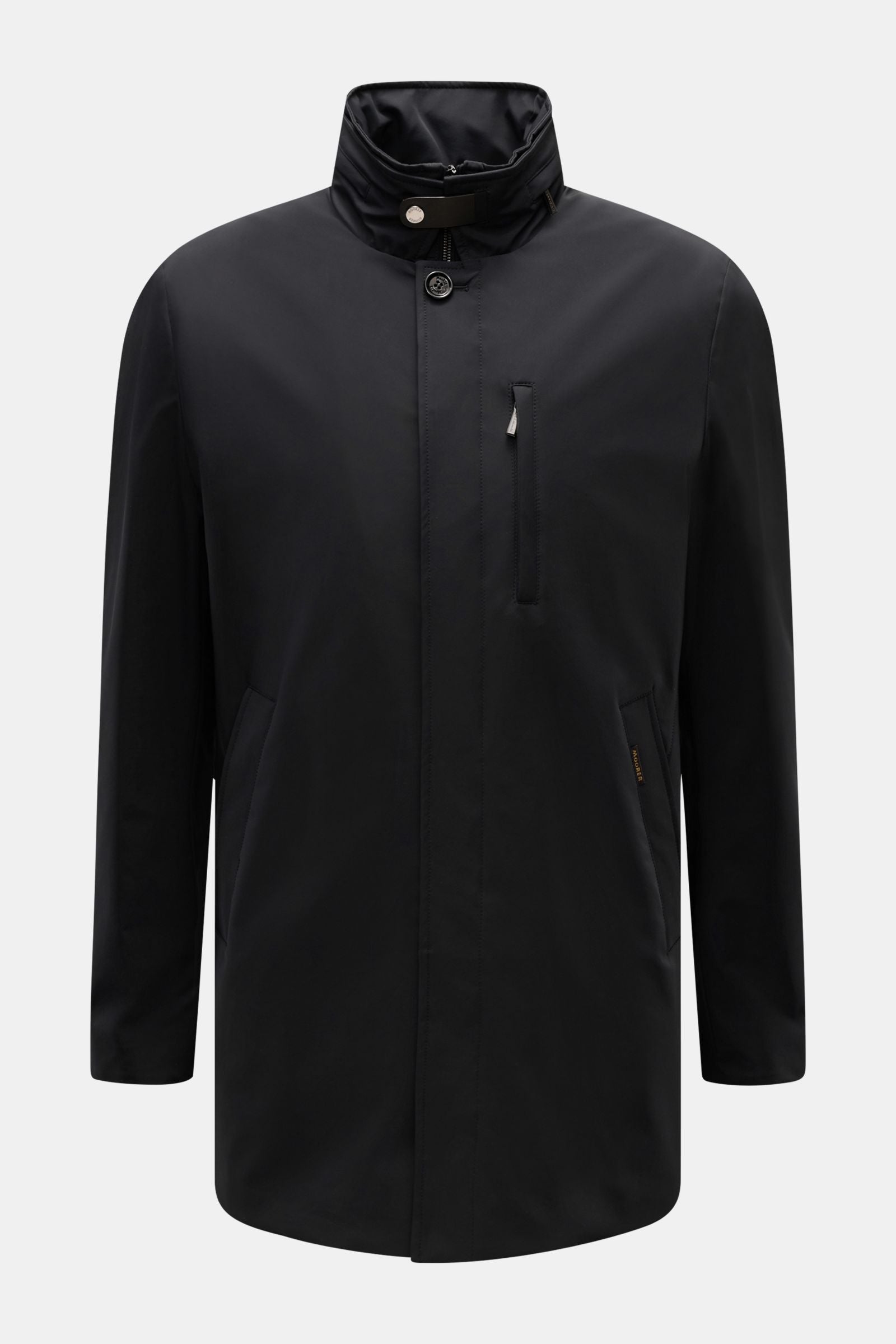 Moorer Short coat 'Edgar' - black