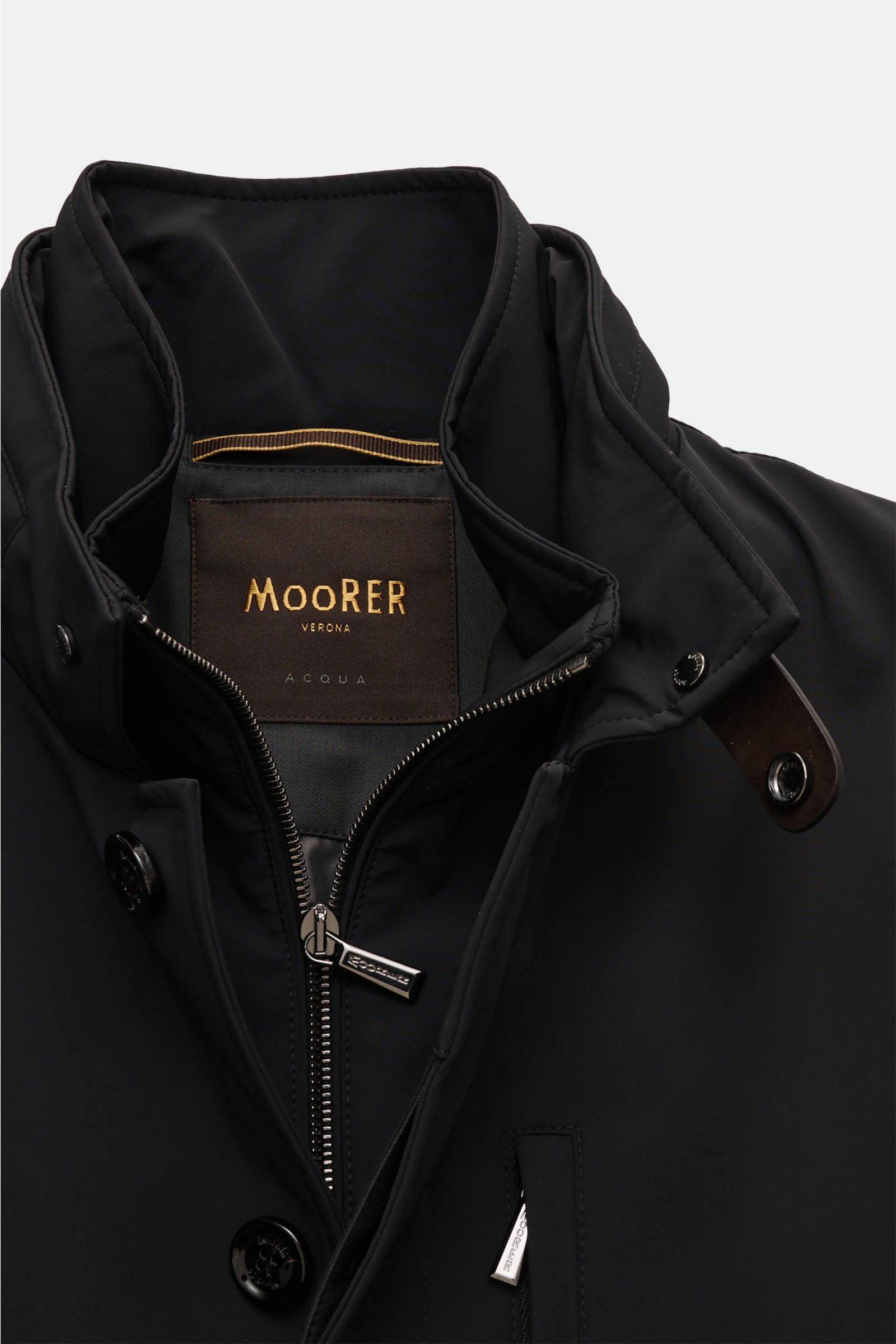 Moorer Short coat 'Edgar' - black