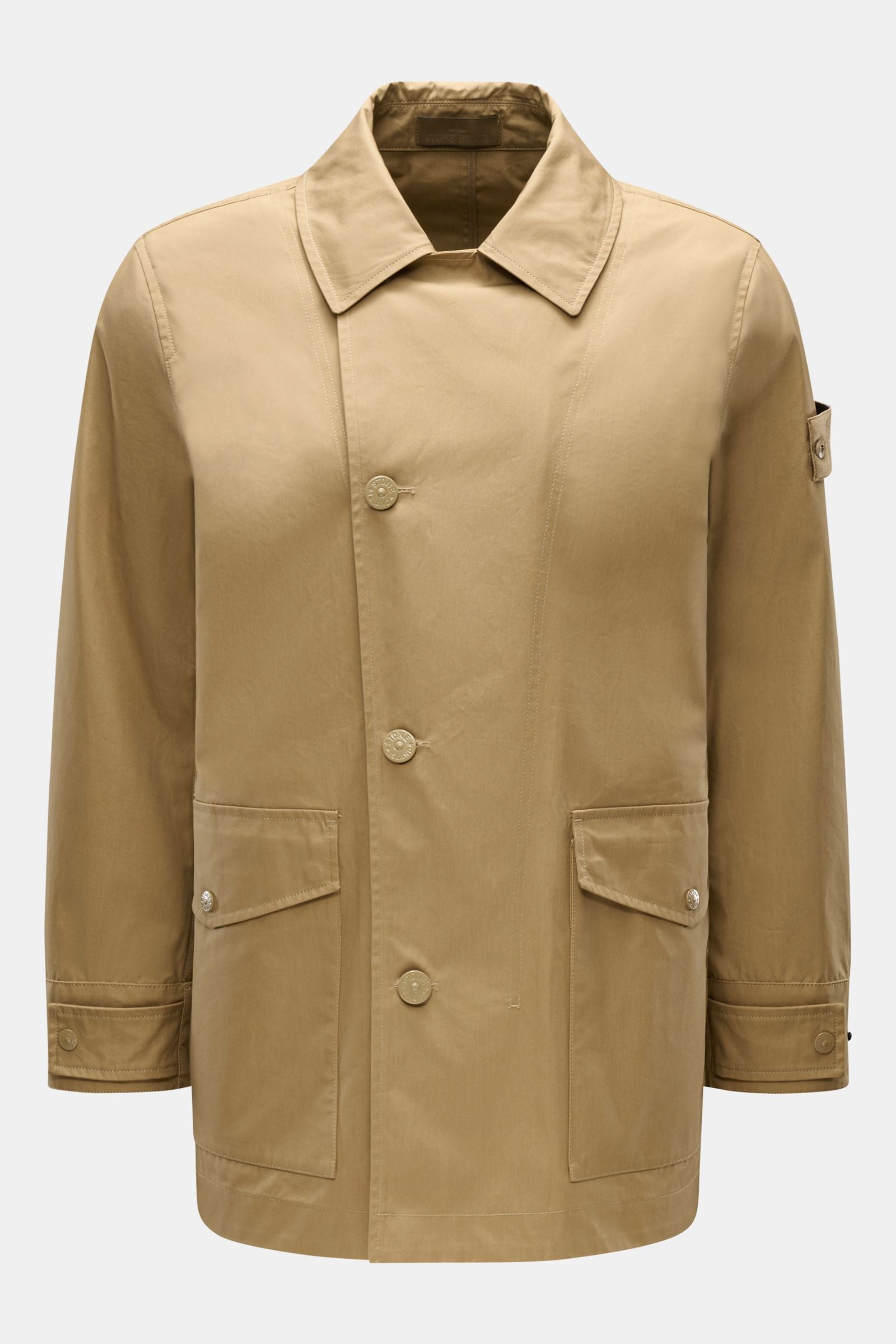Stone Island Short coat 'Ghost Piece' - Khaki