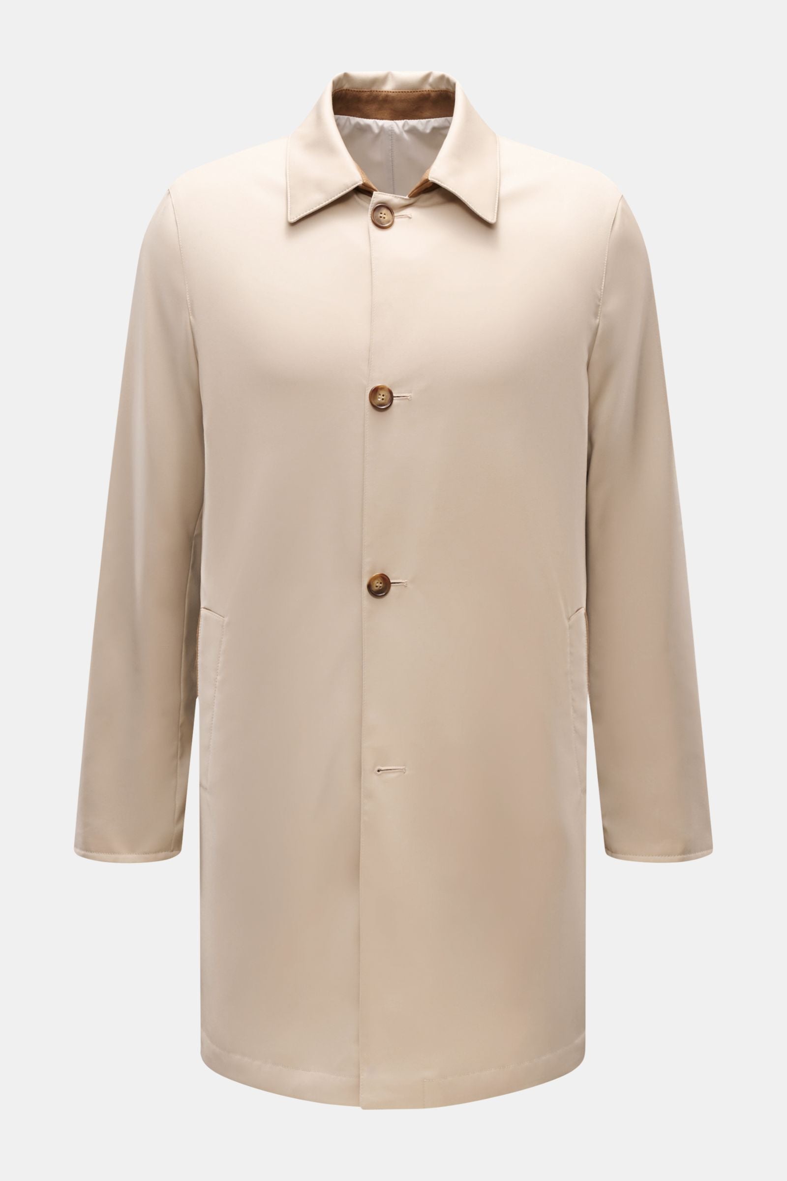 Mandelli Reversible short coat - Sand
