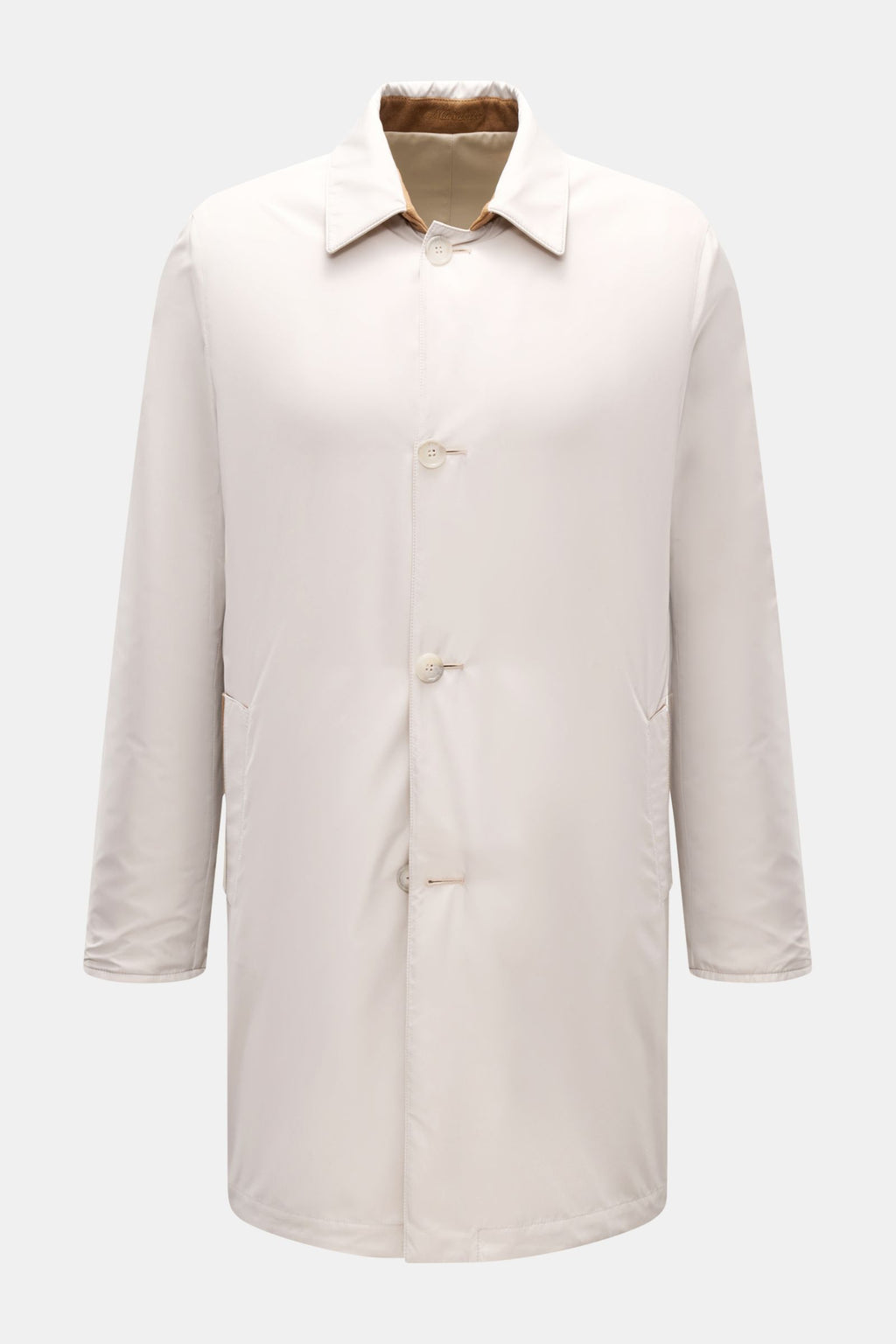 Mandelli Reversible short coat - Sand