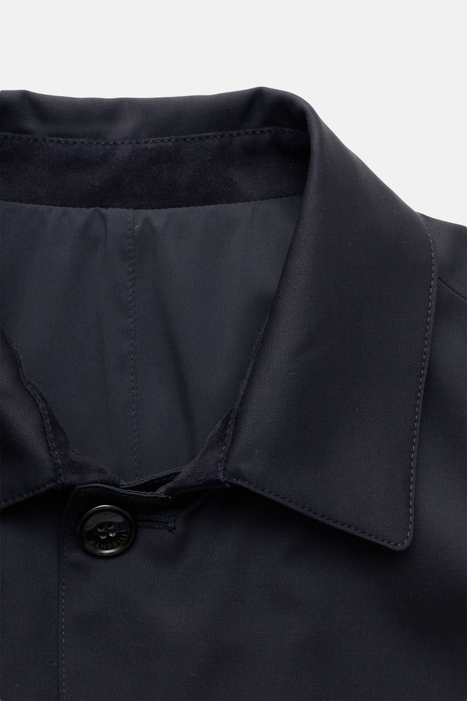 Mandelli Reversible short coat - Navy