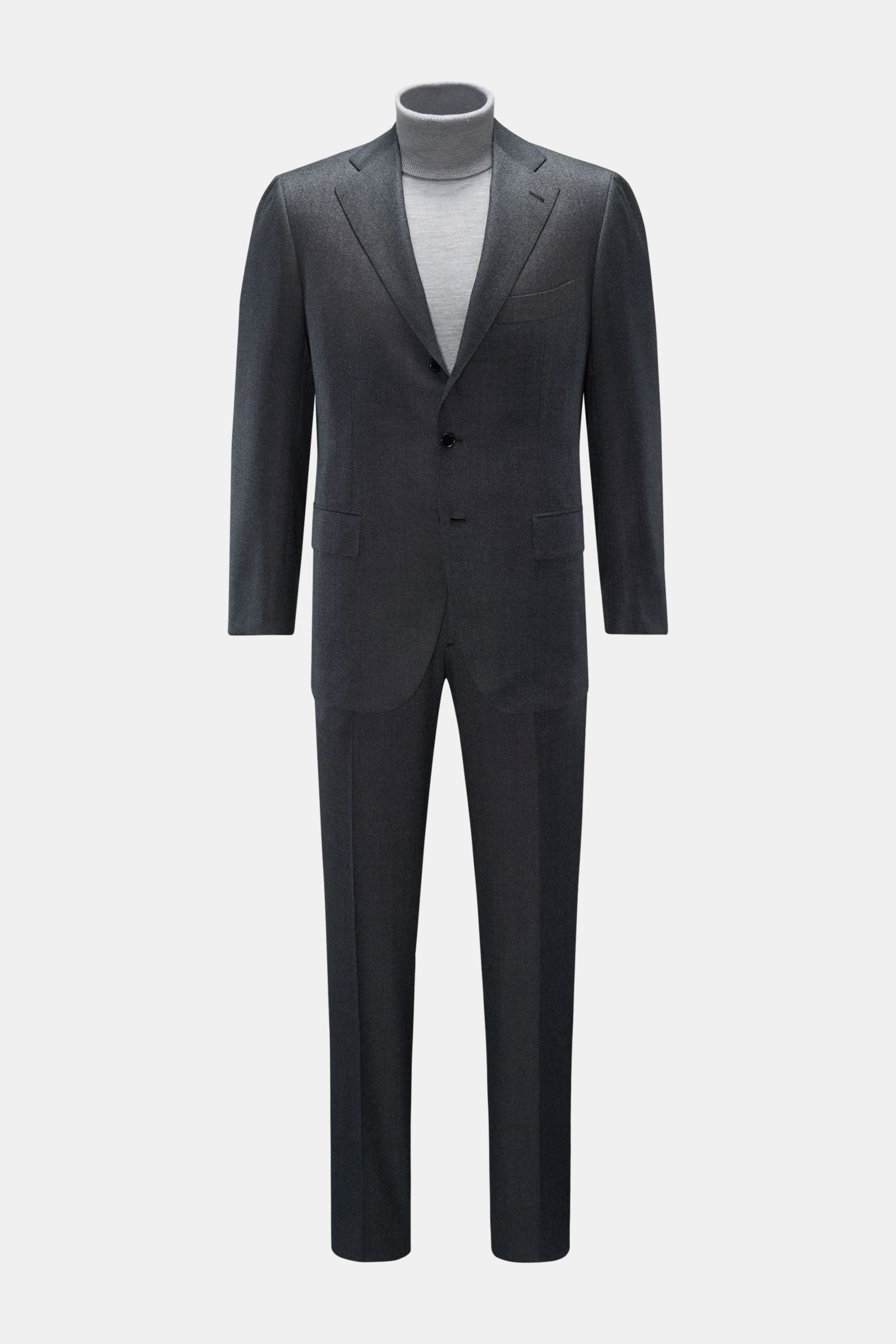 Cesare Attolini Suit 'Drop 7' - dark grey mottled