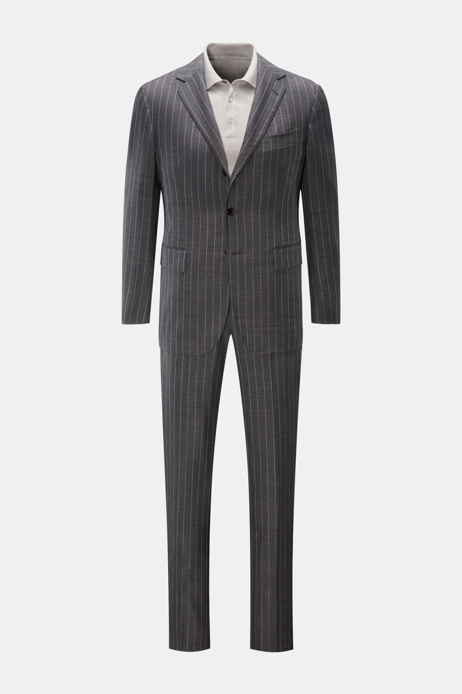 Stile Latino Suit 'Vincenzo' - grey striped