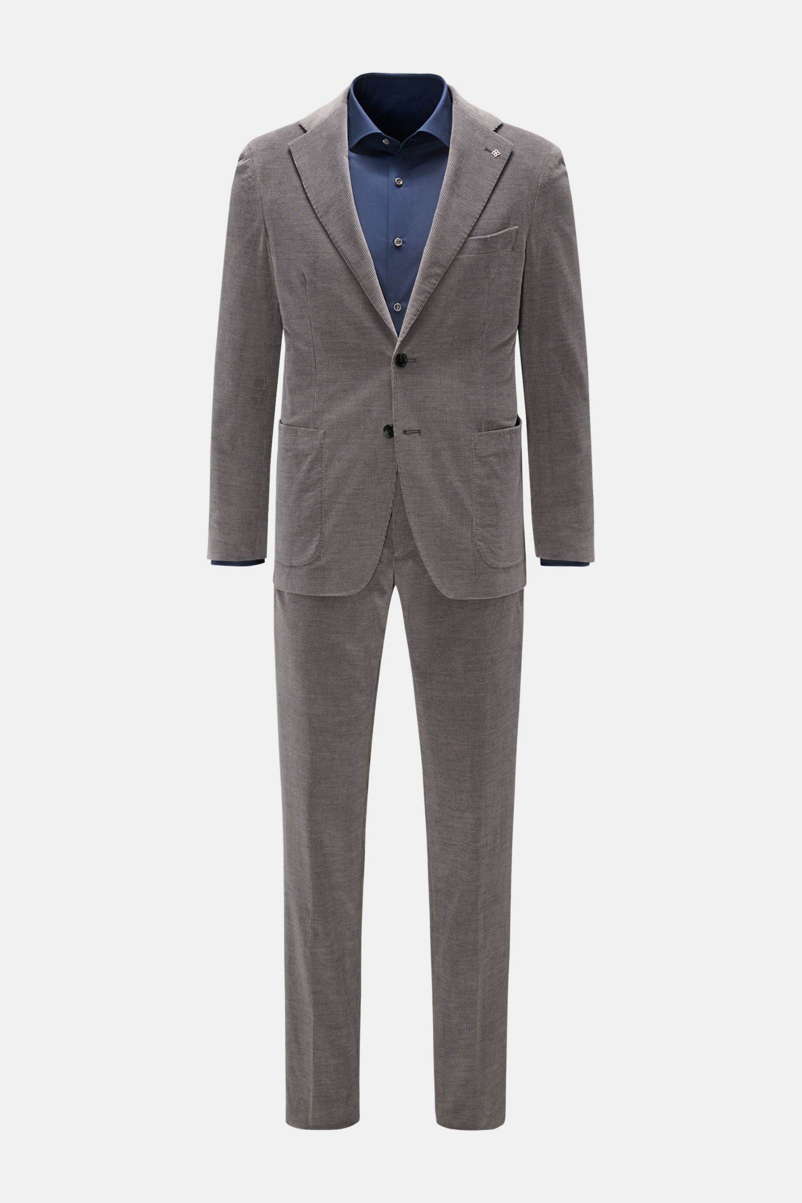 Tagliatore Corduroy suit 'Vesuvio' - grey