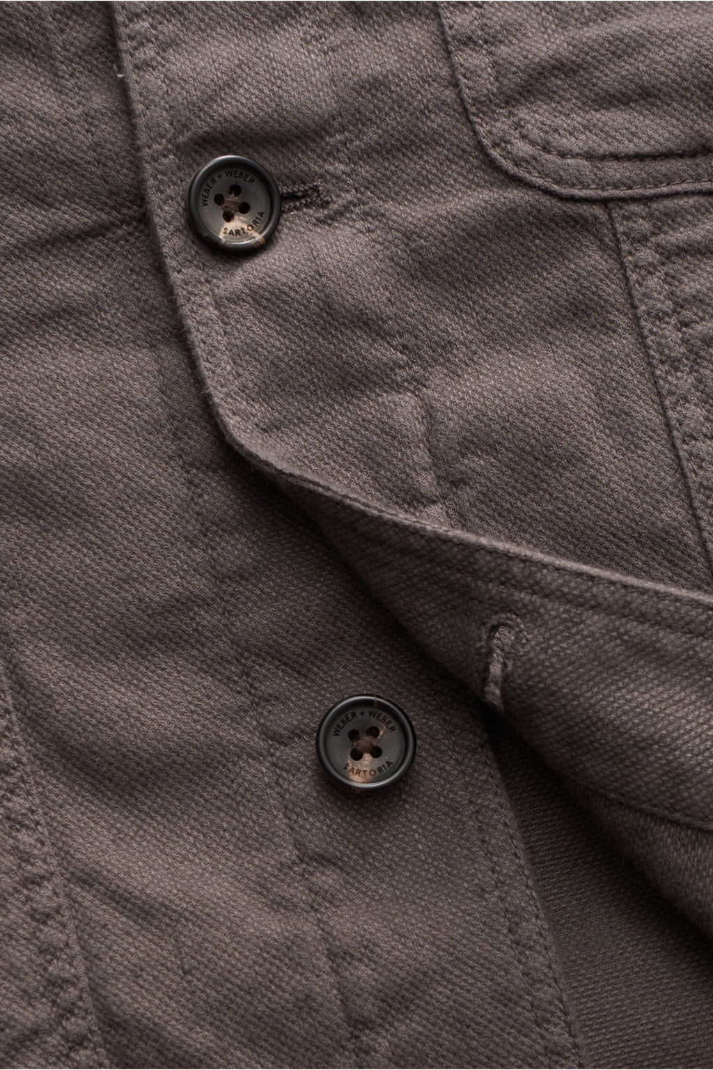 Weber+Weber Waistcoat 'Military Drill Vest' - grey