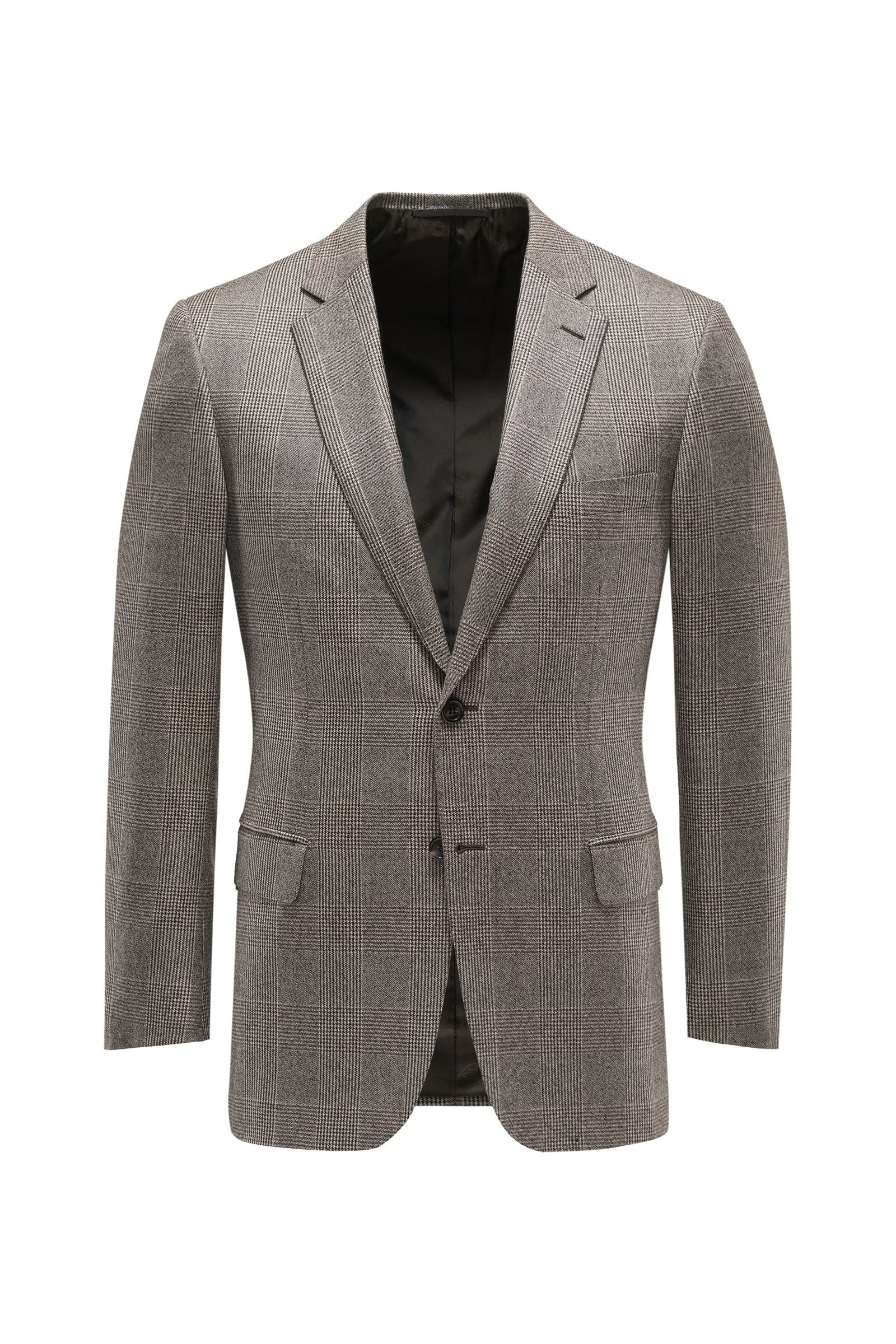 Brioni Cashmere smart-casual jacket 'Brunico' - dark brown checked