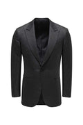 Zegna Silk tuxedo smart-casual jacket - black