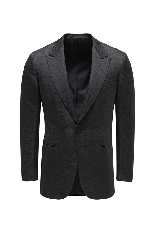 Zegna Silk tuxedo smart-casual jacket - black