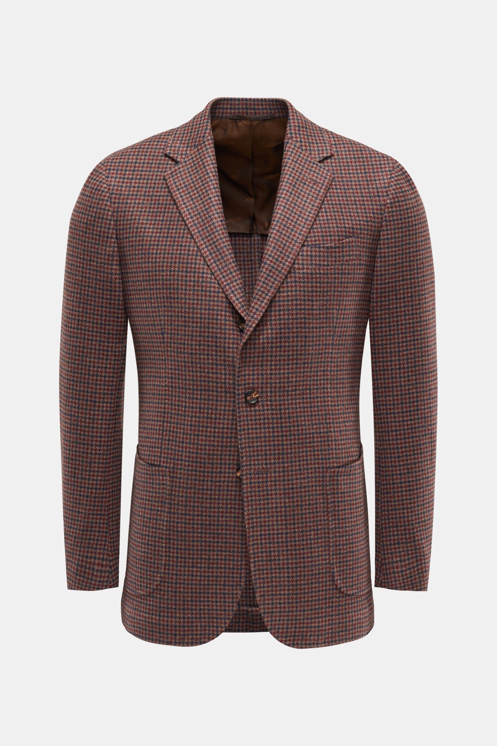 Stile Latino Cashmere smart-casual jacket 'Vincenzo' - light brown checked