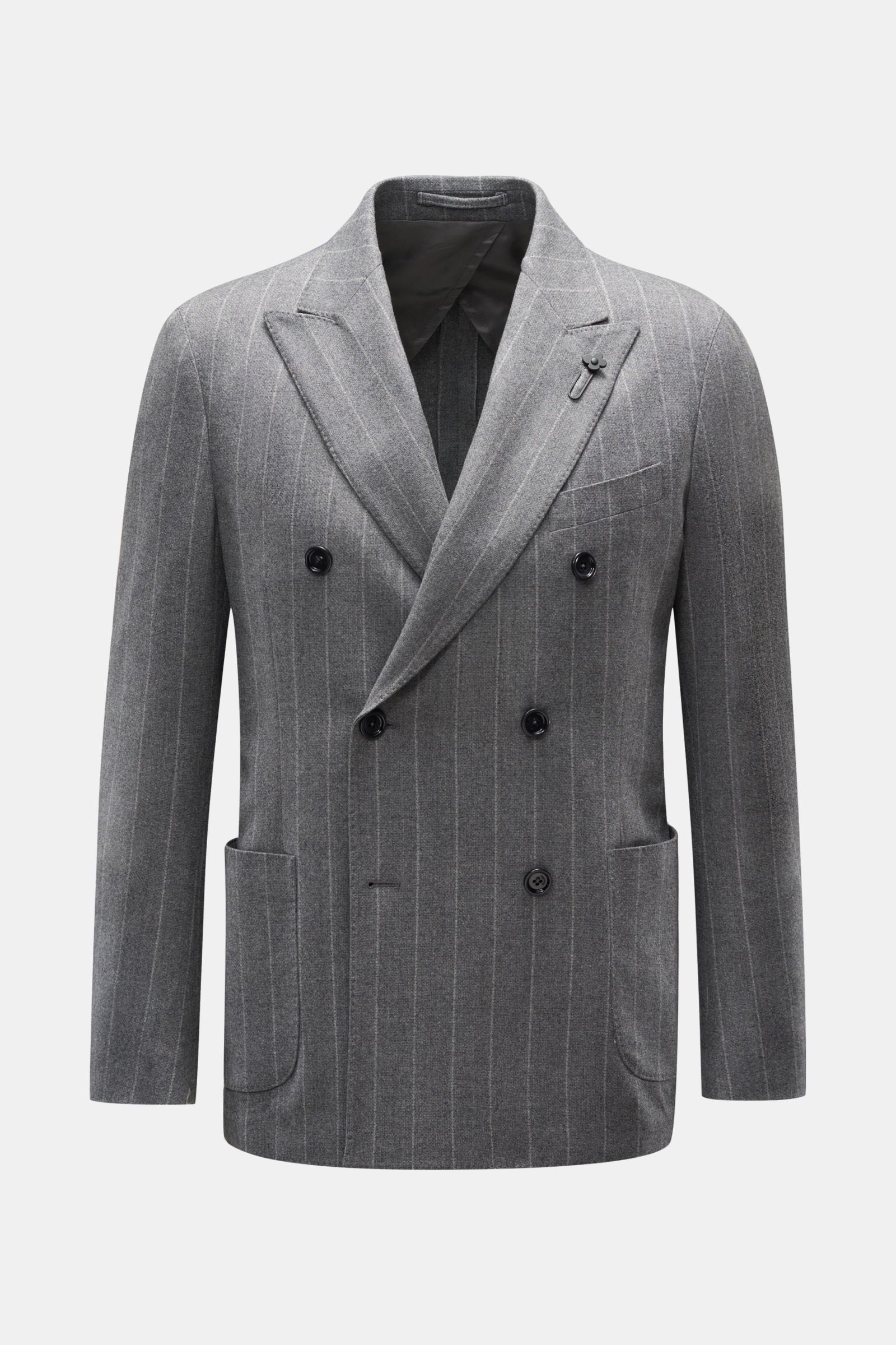 Lardini Smart-casual jacket - dark grey striped