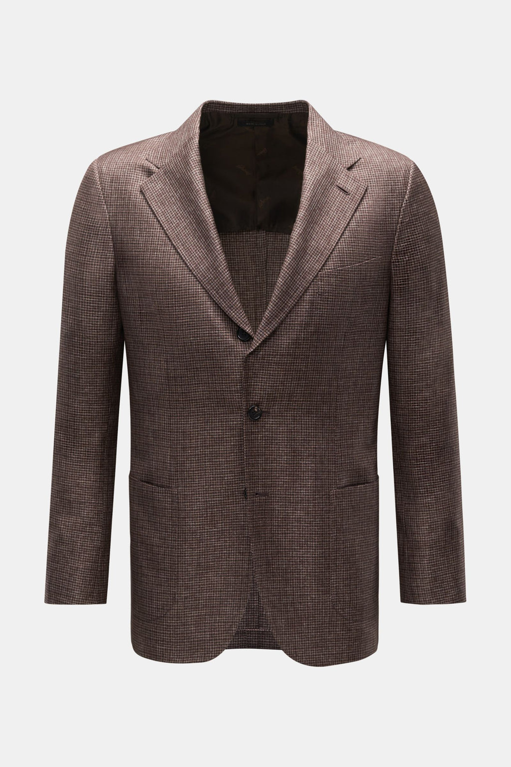Brioni Smart-casual jacket 'Amalfi' dark brown/grey-brown - brown checked