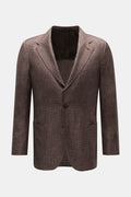 Brioni Smart-casual jacket 'Amalfi' dark brown/grey-brown - brown checked