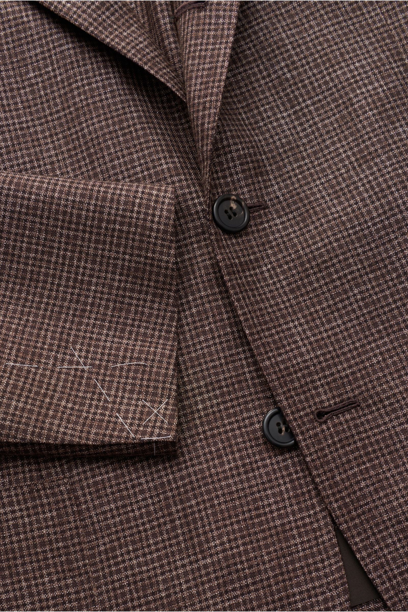 Brioni Smart-casual jacket 'Amalfi' dark brown/grey-brown - brown checked