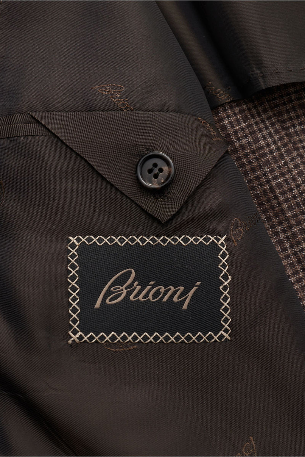 Brioni Smart-casual jacket 'Amalfi' dark brown/grey-brown - brown checked