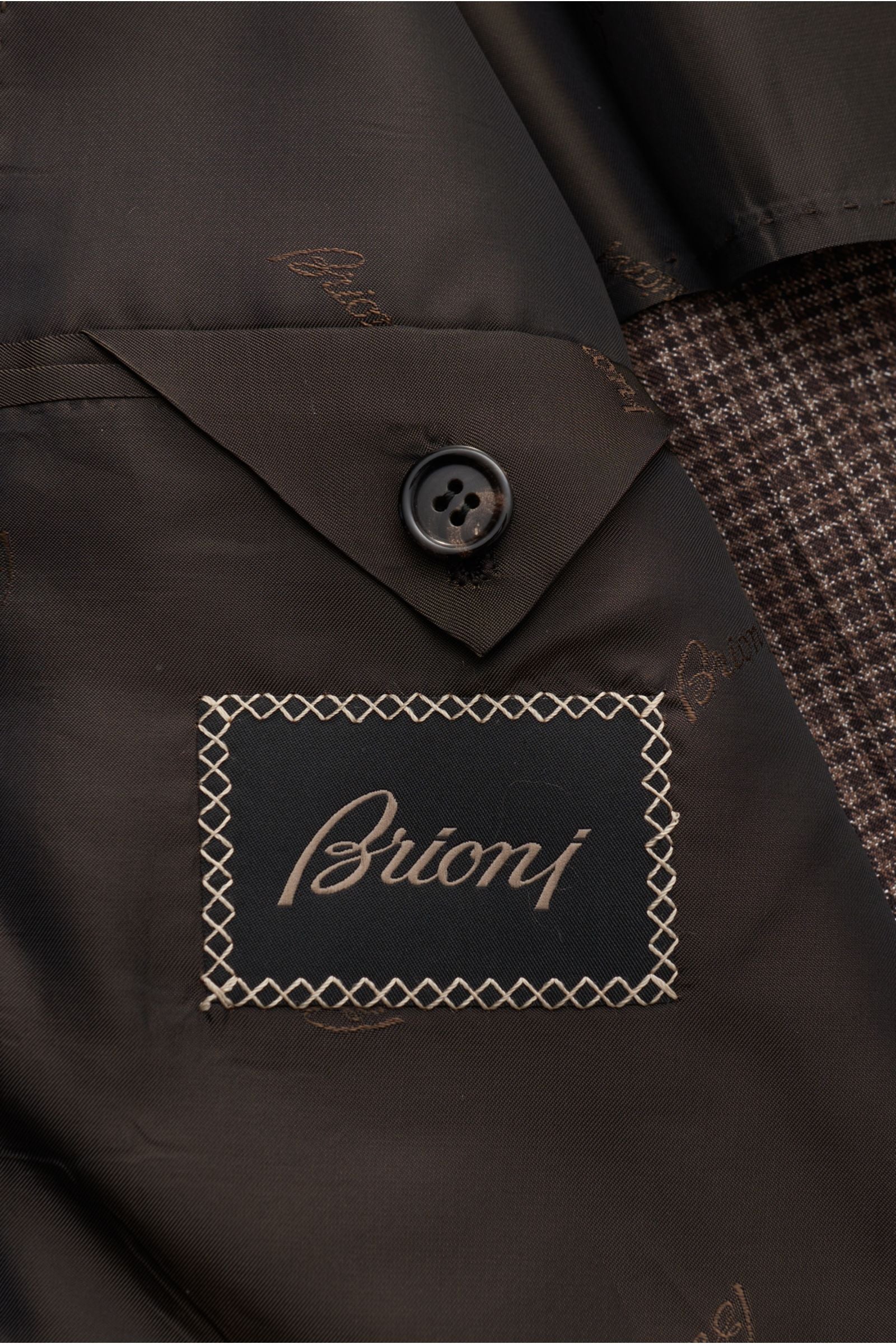 Brioni Smart-casual jacket 'Amalfi' dark brown/grey-brown - brown checked