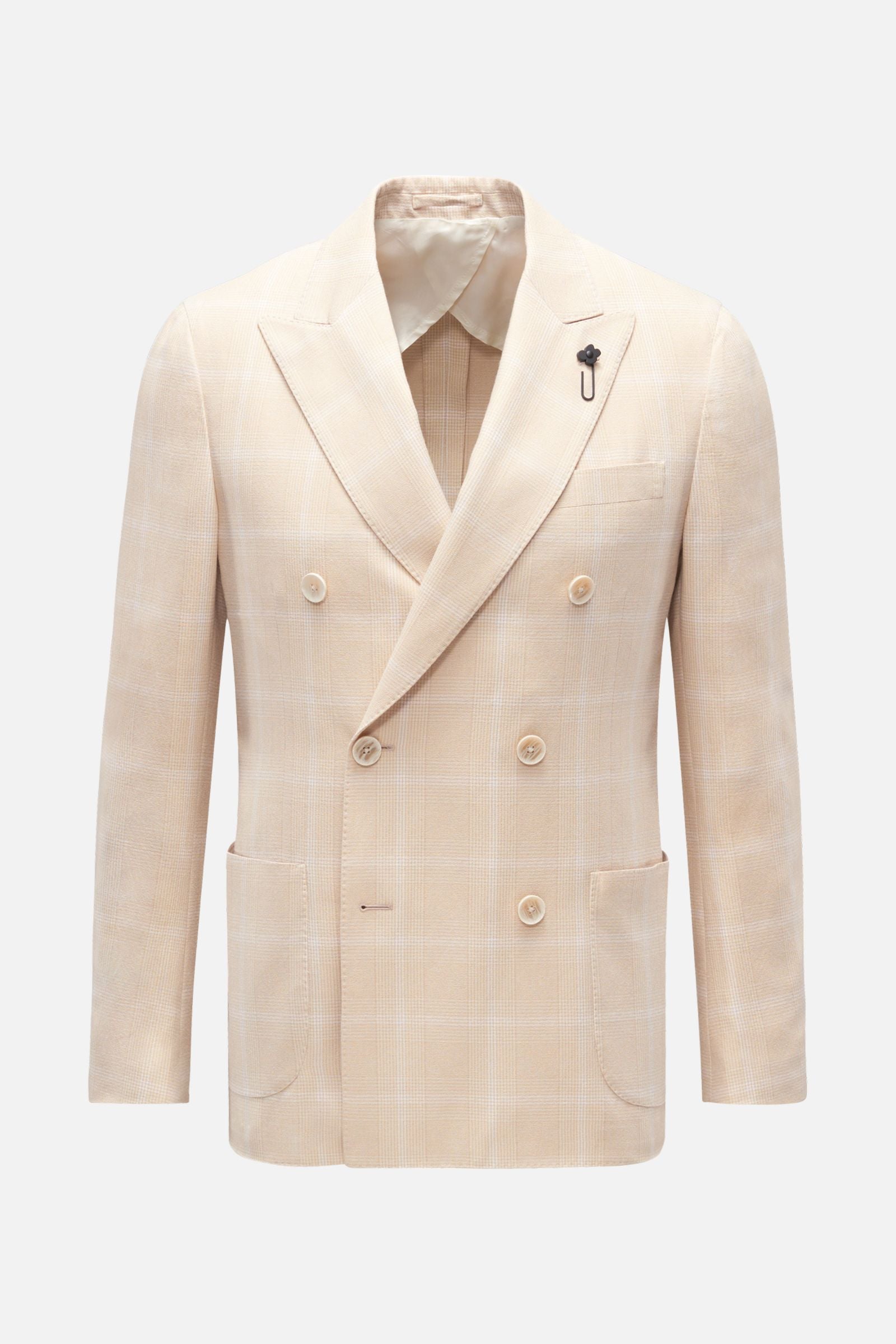 Lardini Smart-casual jacket - beige checked