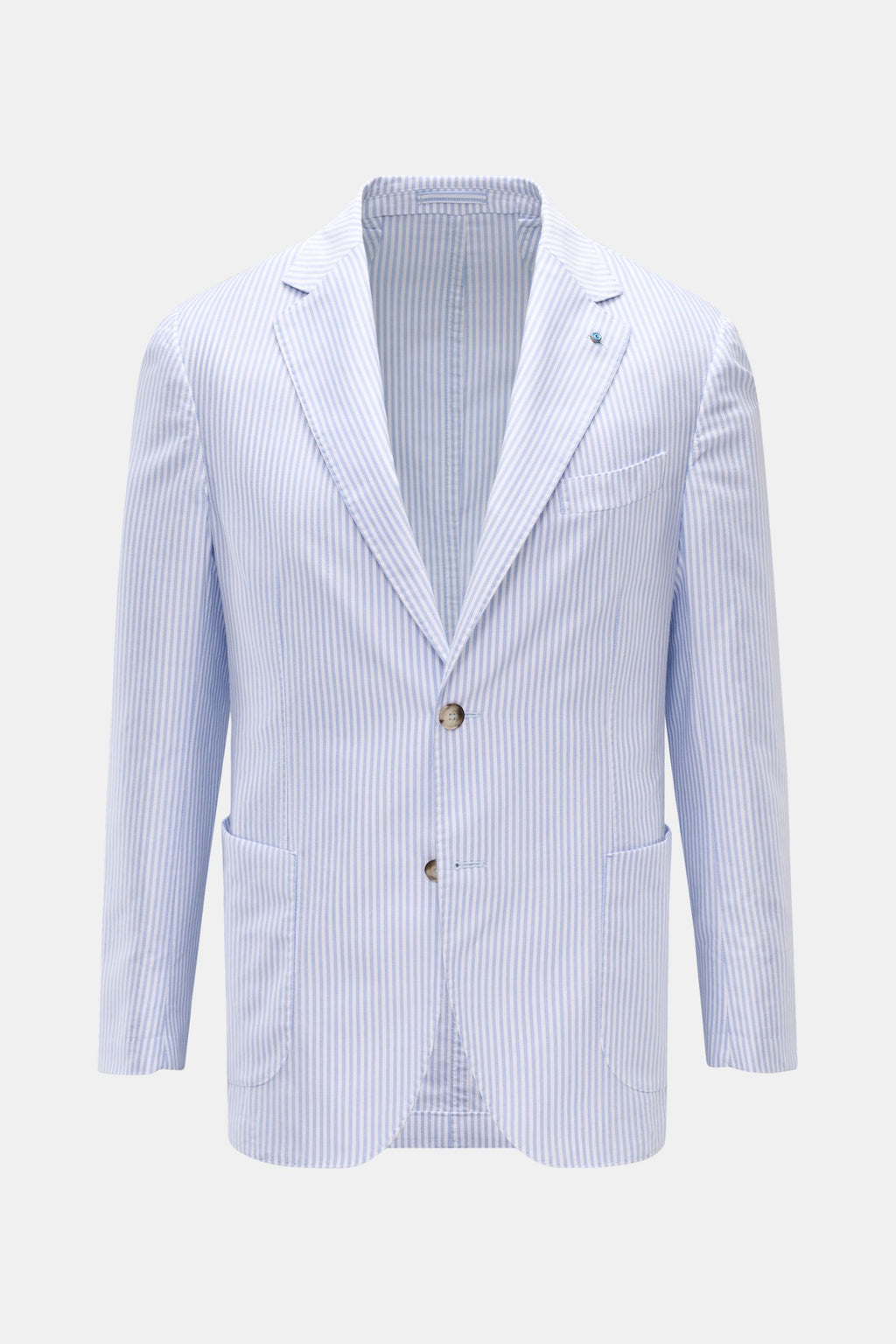 Giampaolo Smart-casual jacket light blue/white stripes - stripes