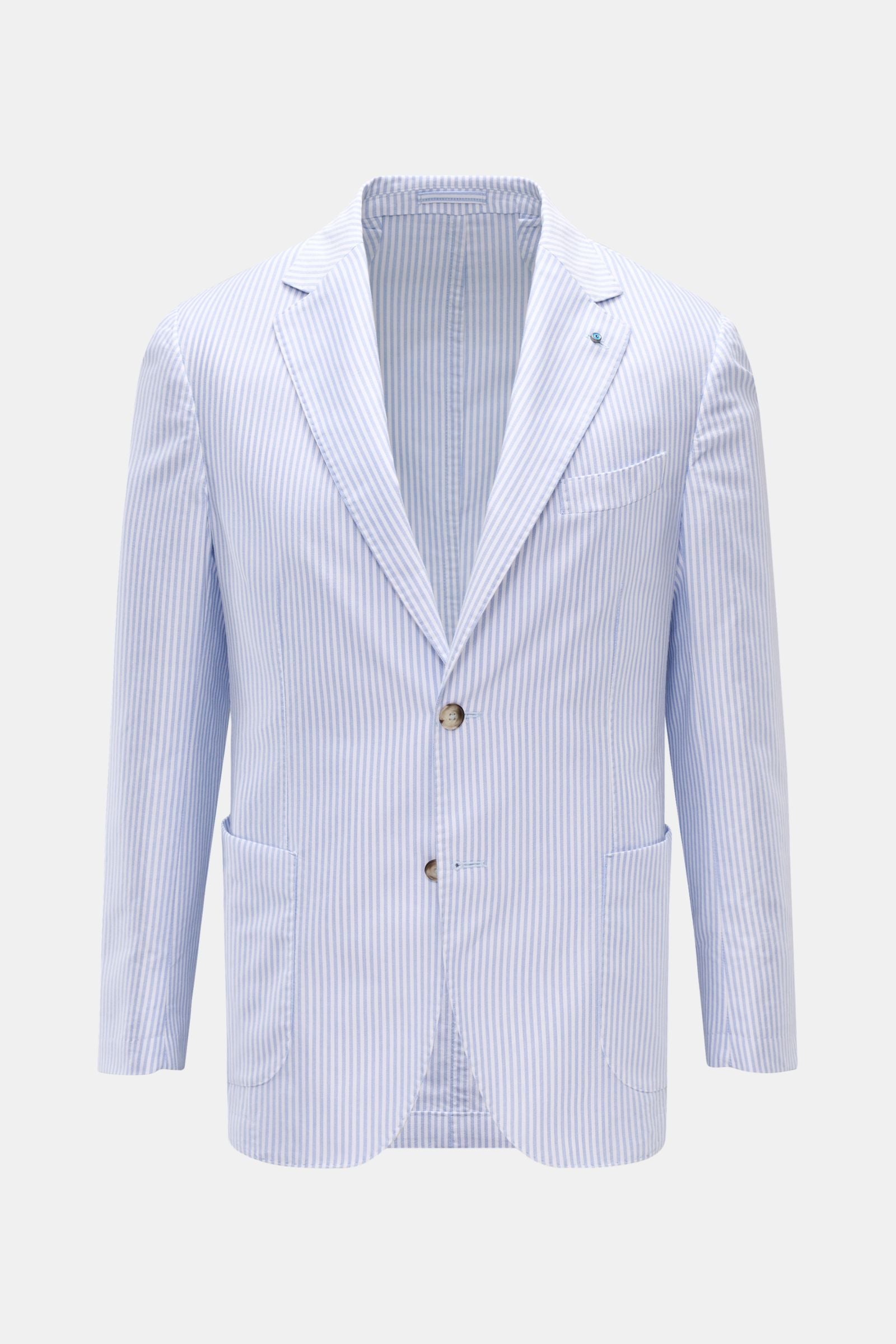 Giampaolo Smart-casual jacket light blue/white stripes - stripes