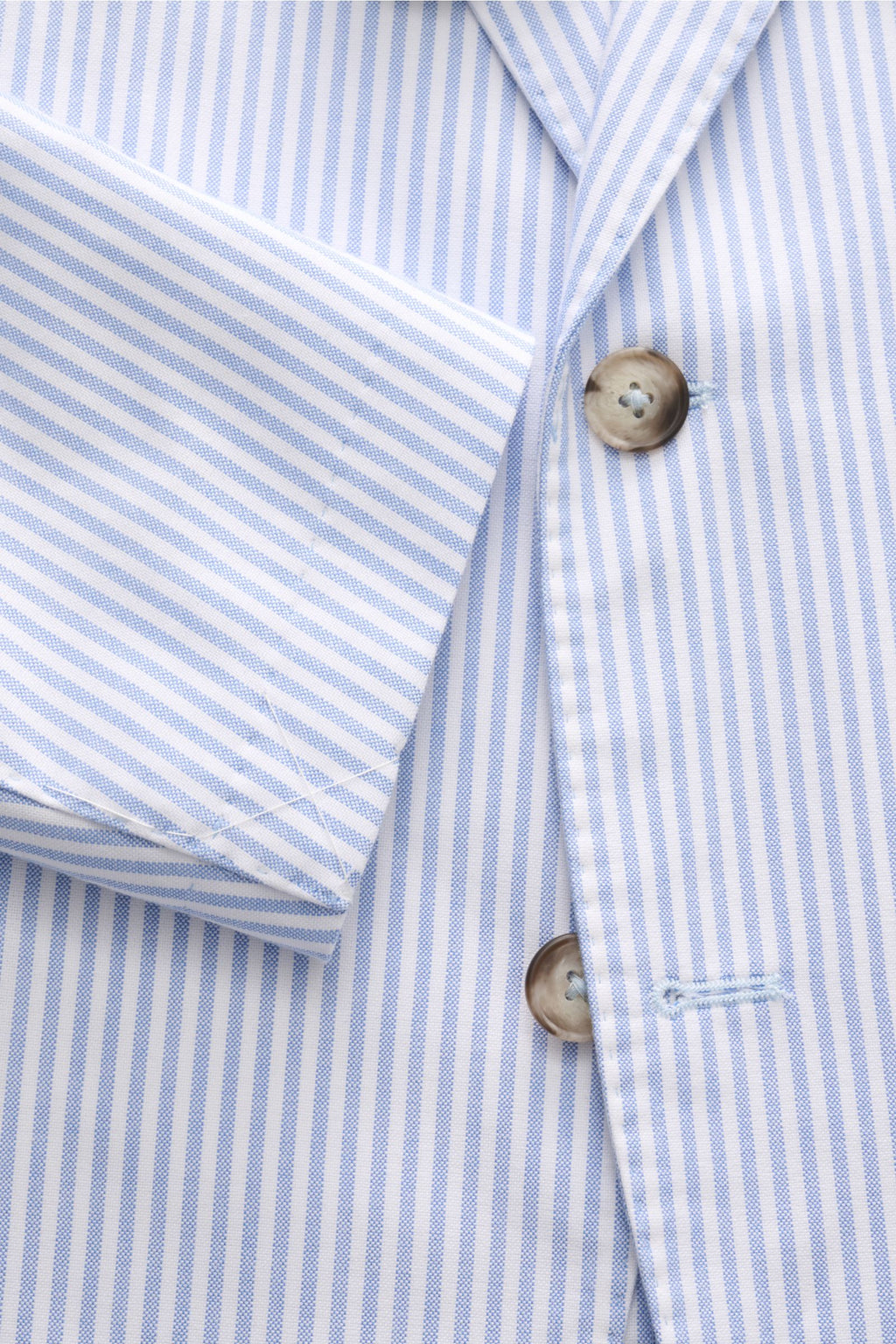Giampaolo Smart-casual jacket light blue/white stripes - stripes