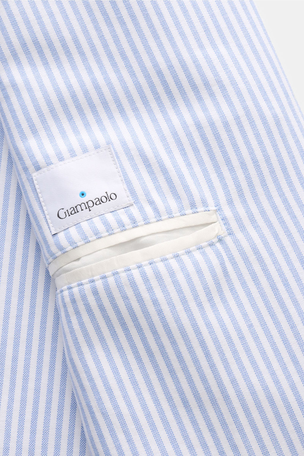Giampaolo Smart-casual jacket light blue/white stripes - stripes