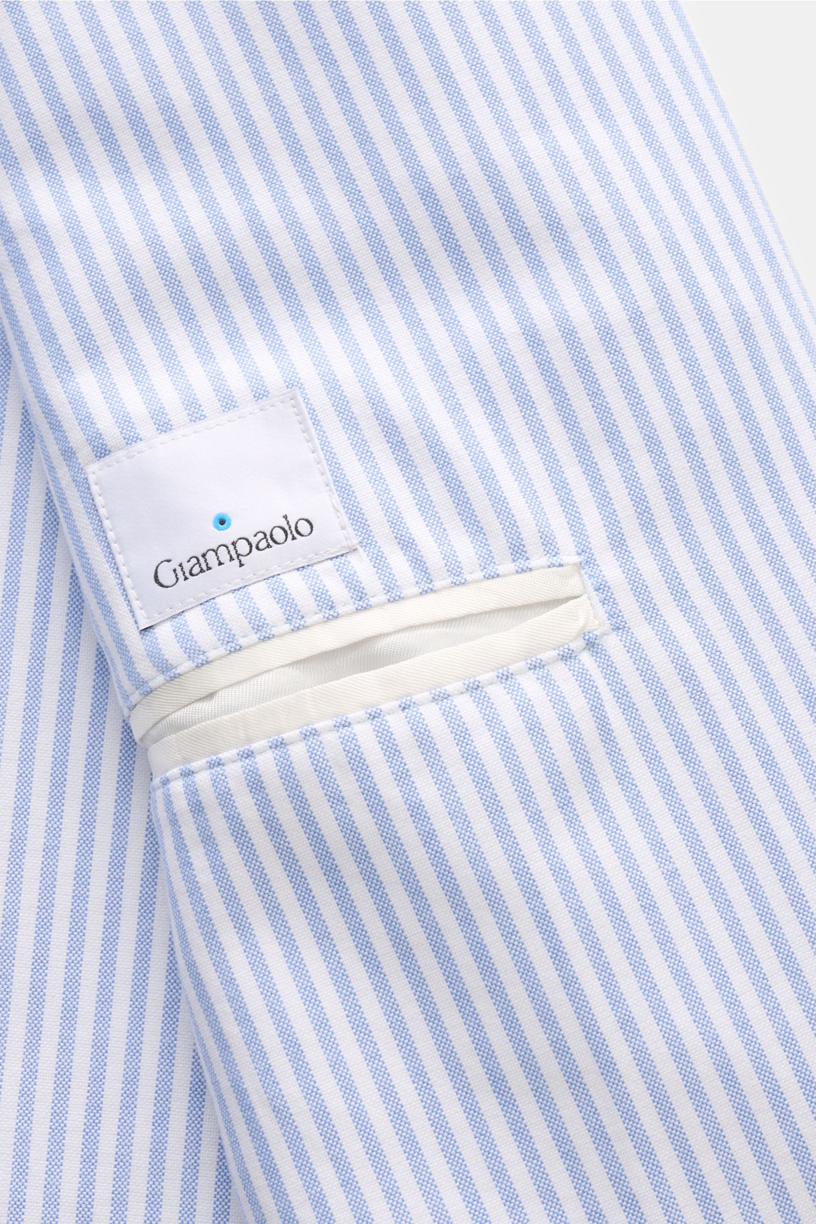 Giampaolo Smart-casual jacket light blue/white stripes - stripes