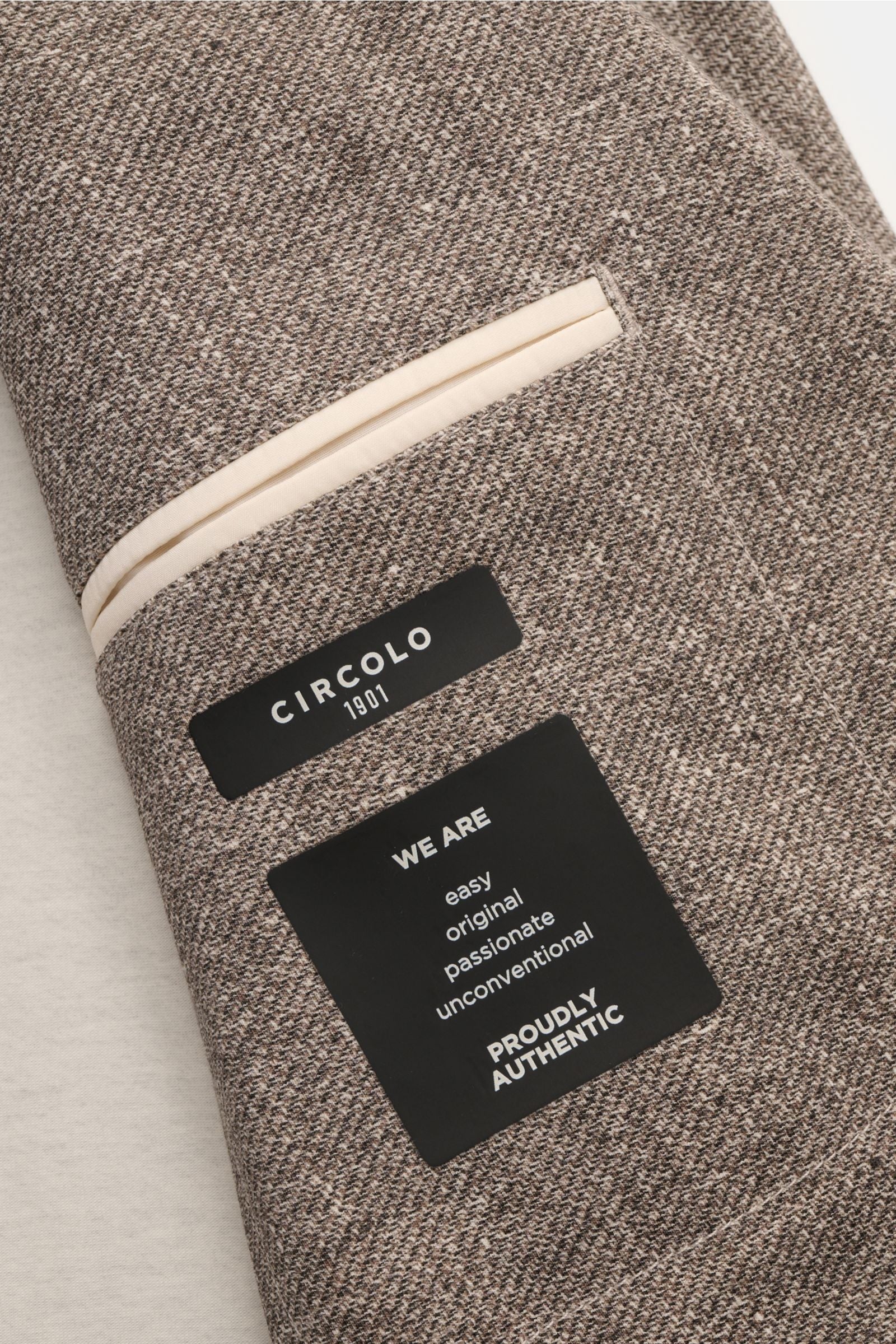 Circolo 1901 Jersey smart-casual jacket - taupe melange