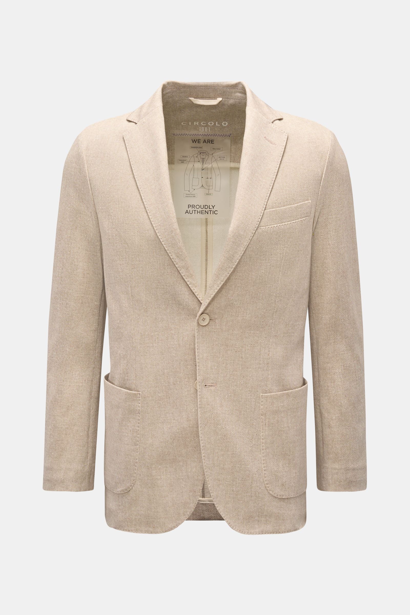 Circolo 1901 Jersey jacket - beige mottled