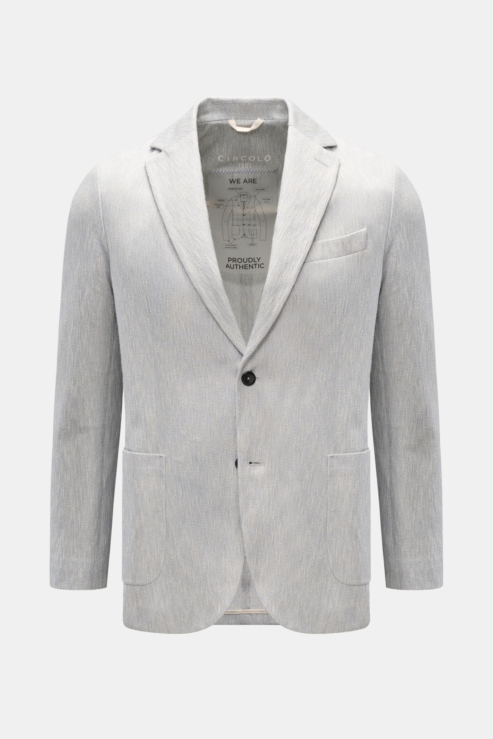 Circolo 1901 Jersey jacket - smoky blue mottled