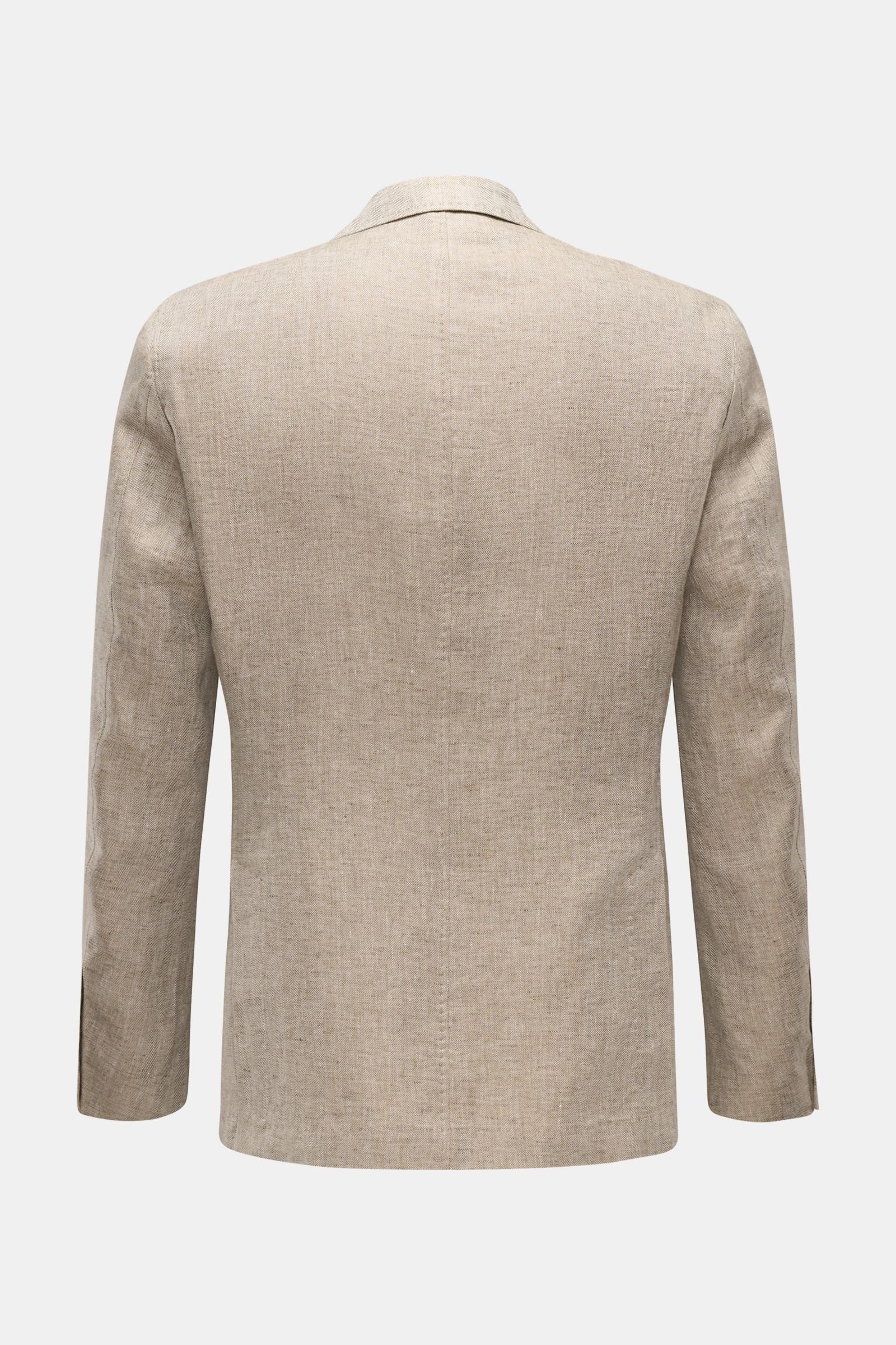 Windsor Linen jacket 'Giro' - beige patterned