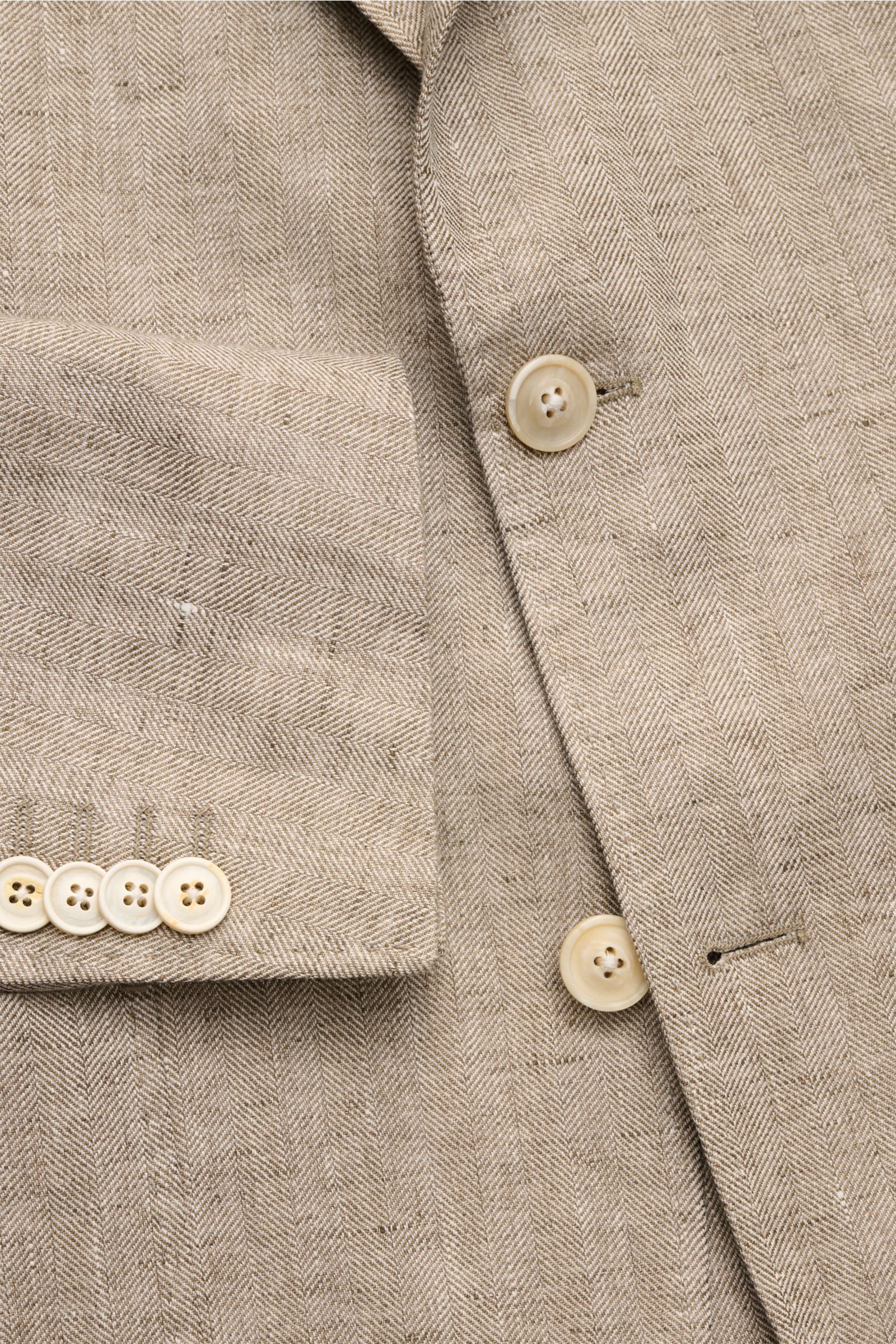 Windsor Linen jacket 'Giro' - beige patterned
