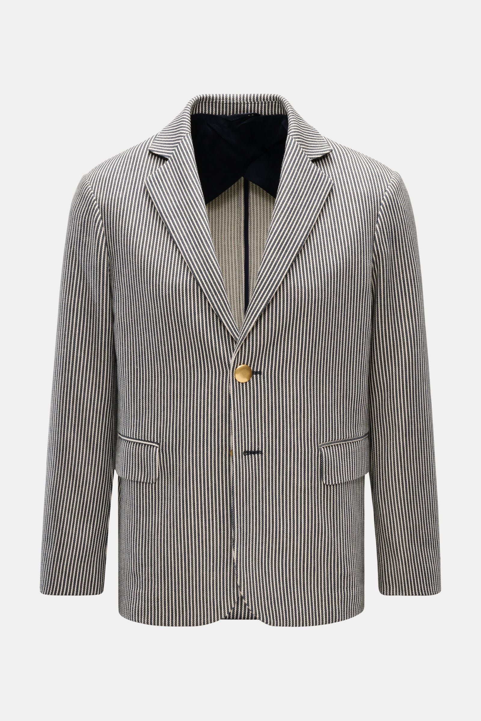 Doppiaa Smart-casual jacket 'Aantilope' navy/off-white - white striped