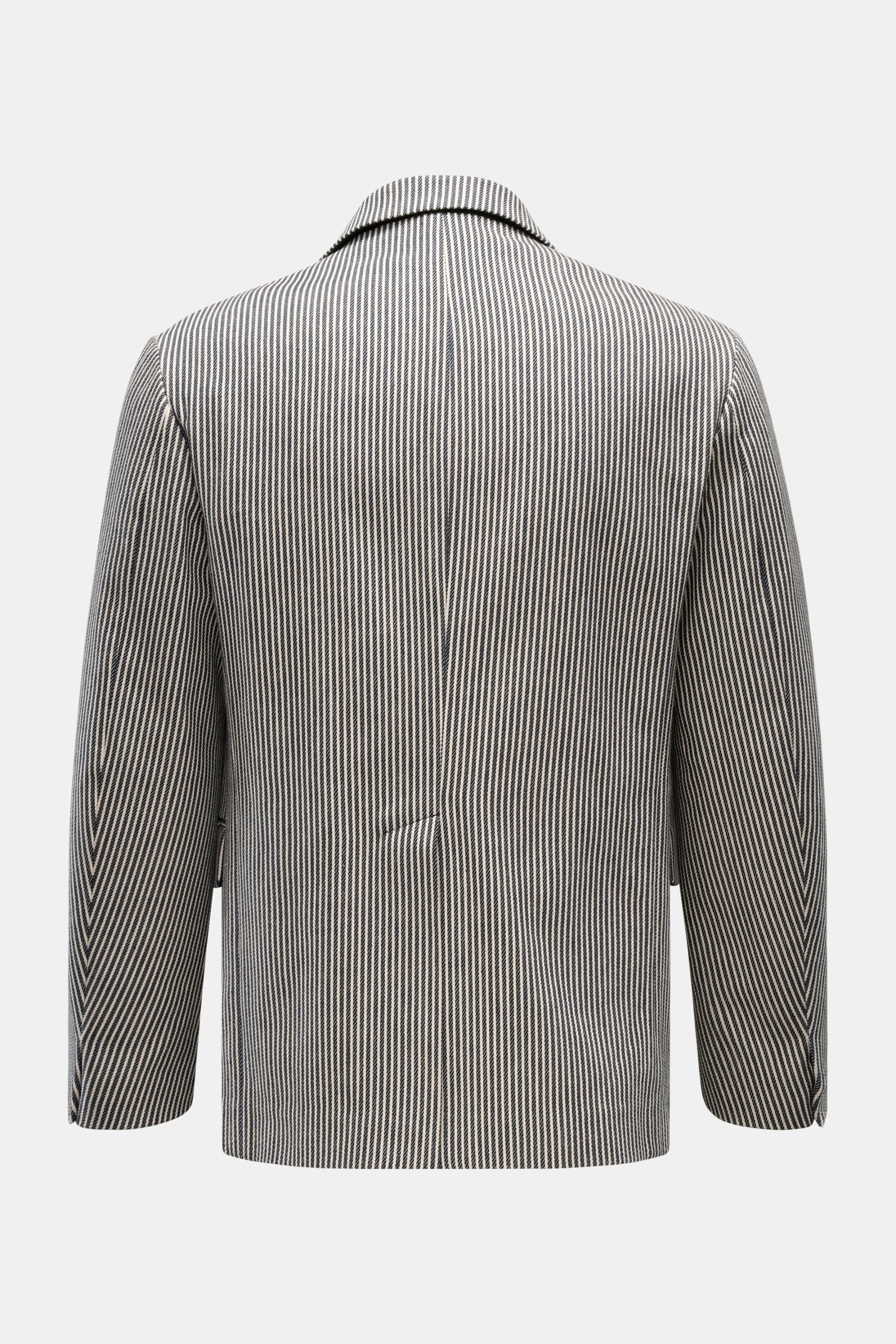 Doppiaa Smart-casual jacket 'Aantilope' navy/off-white - white striped