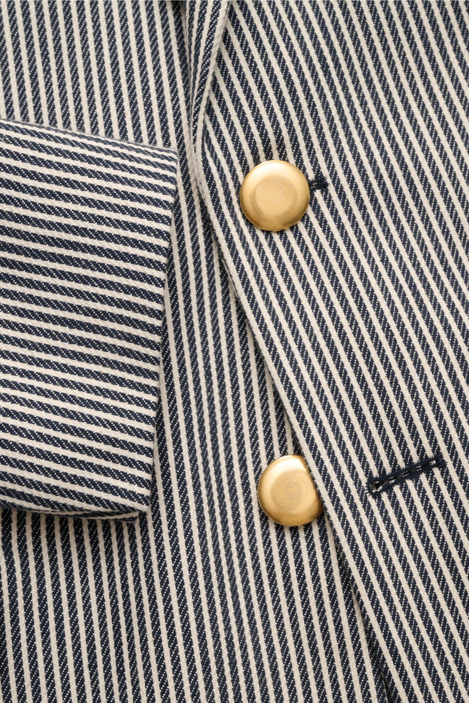 Doppiaa Smart-casual jacket 'Aantilope' navy/off-white - white striped