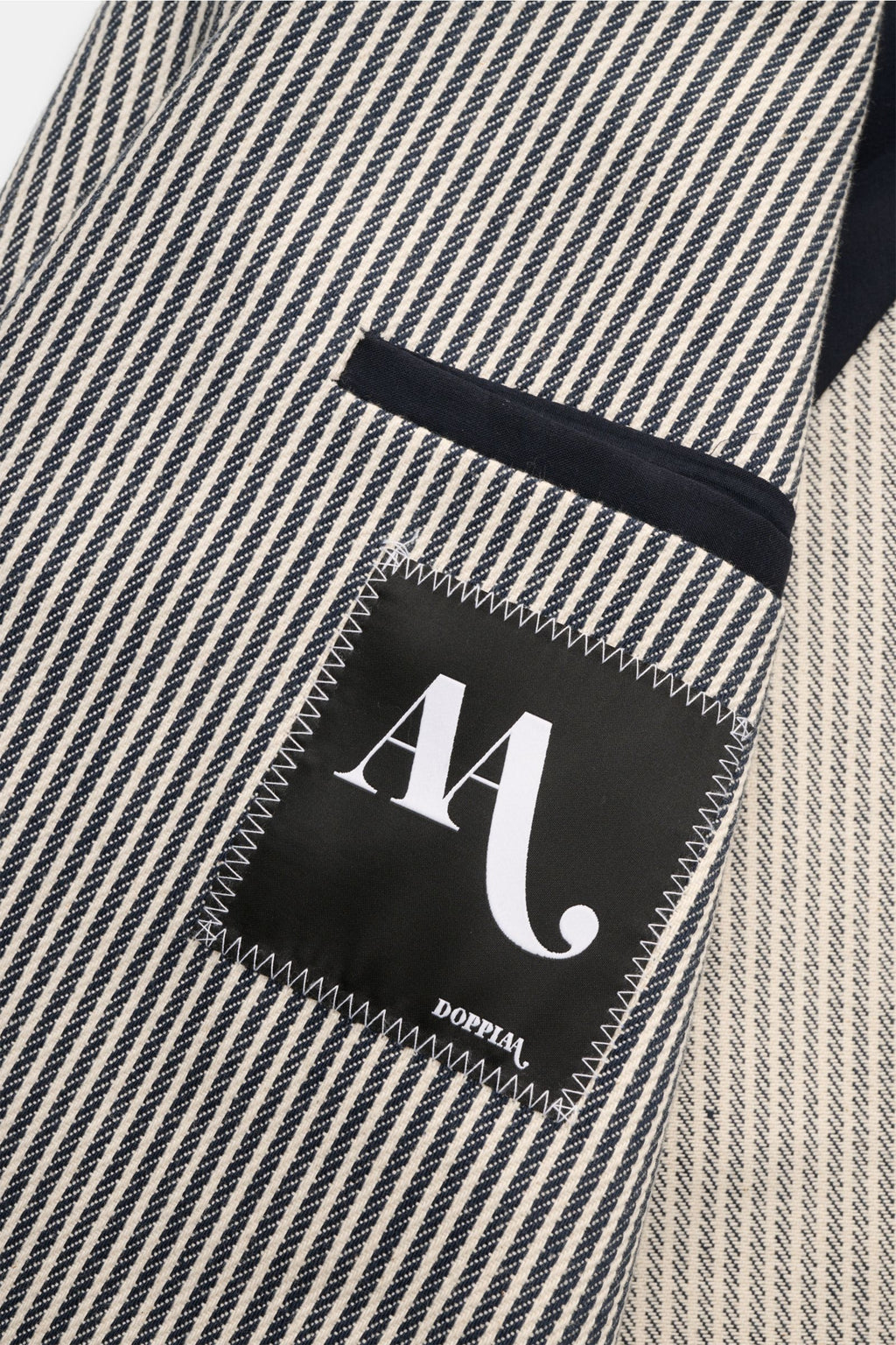 Doppiaa Smart-casual jacket 'Aantilope' navy/off-white - white striped