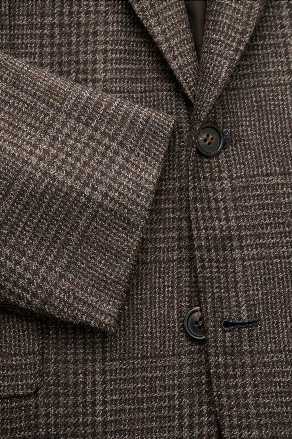 Brioni Cashmere jacket 'New Plume' dark brown/grey-brown - brown checked